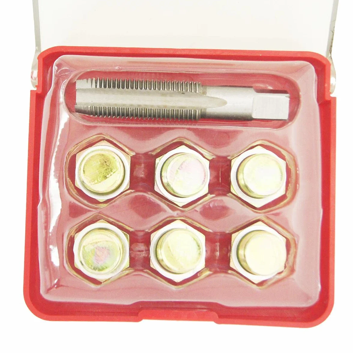 TOPWAY 7 Pezzi Kit di Riparazione Filettatura Tappo Scarico Olio Auto M15X1.5