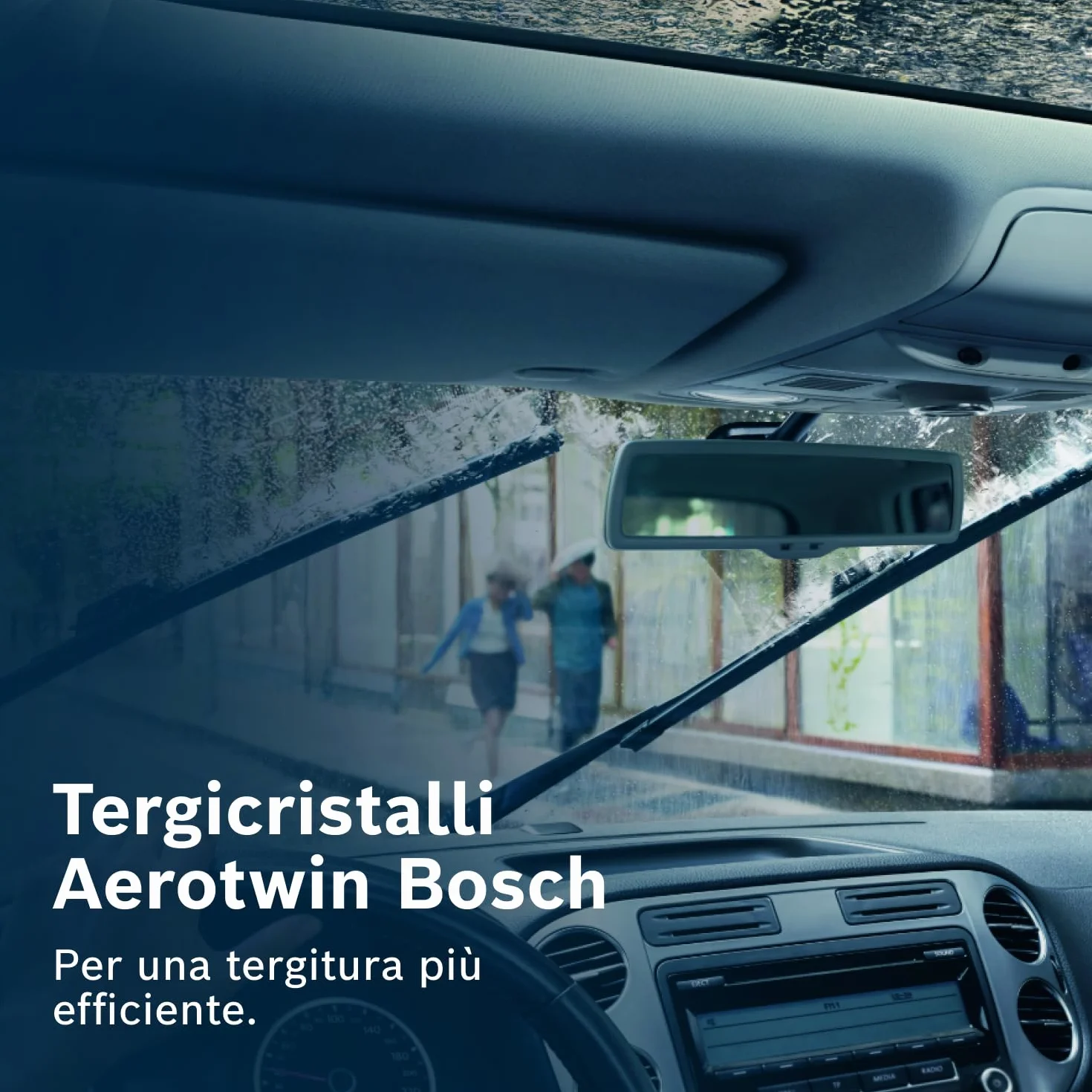 Bosch Aerotwin A863S Tergicristalli 650mm 450mm Set Parabrezza Anteriore Nero
