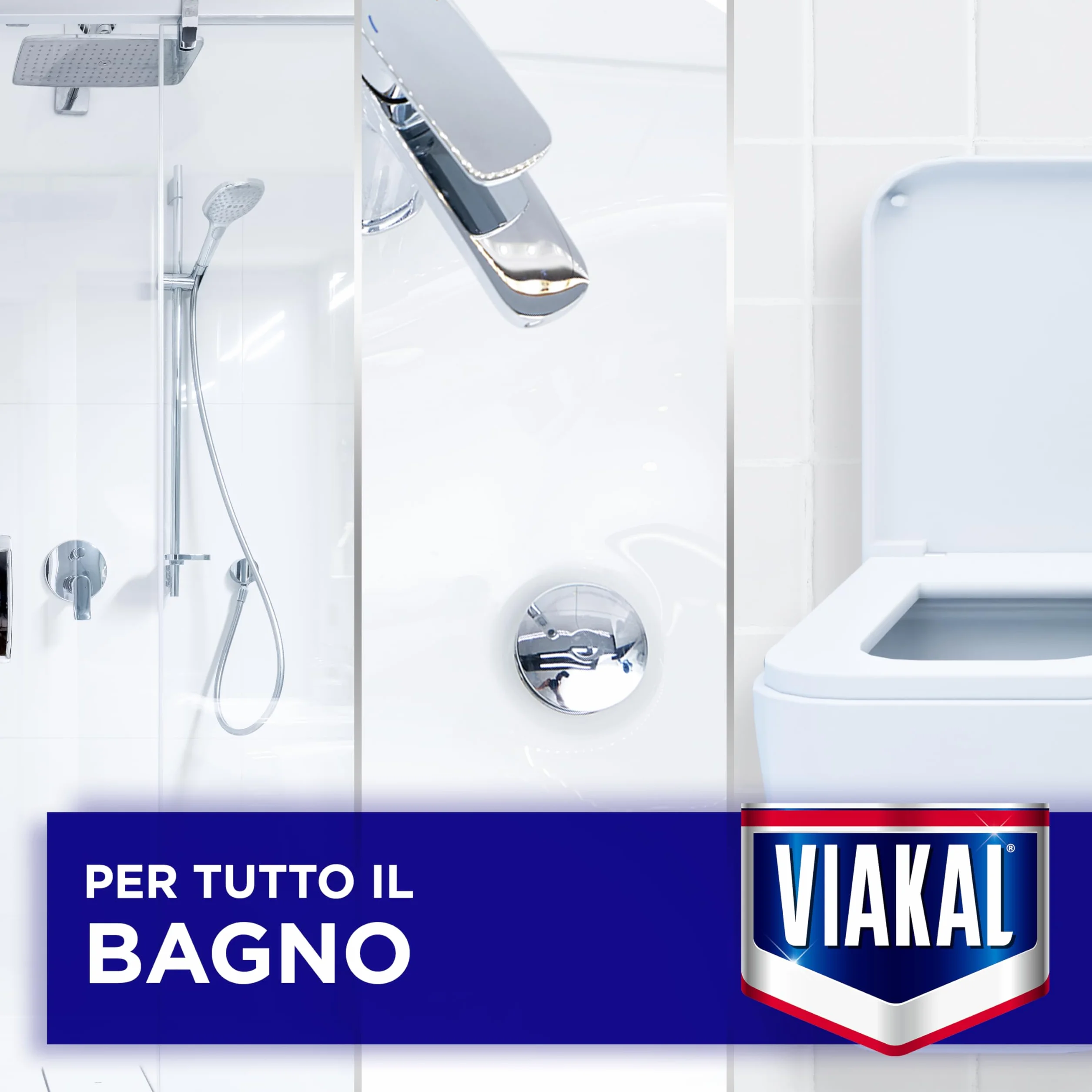 Viakal Spray Anticalcare XXL 800ml Fresco Profumo Anti-Goccia