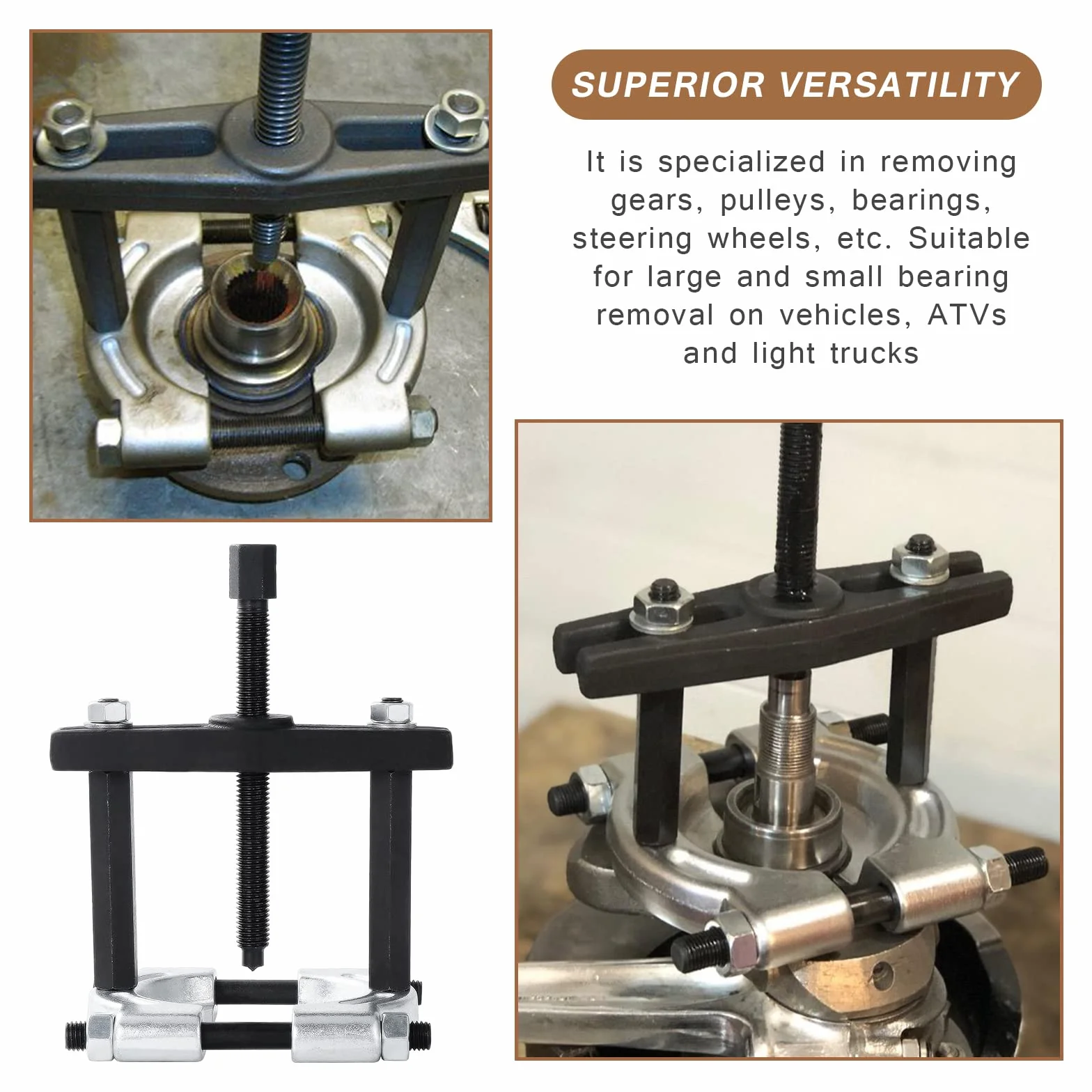 14 Pezzi Separatori Cuscinetti, Kit di Estrattori per Cuscinetti, Set di Estrattori per Separatori di Cuscinetti, Kit di Utensili per Separatore di Cuscinetti con Un Paio di Guanti
