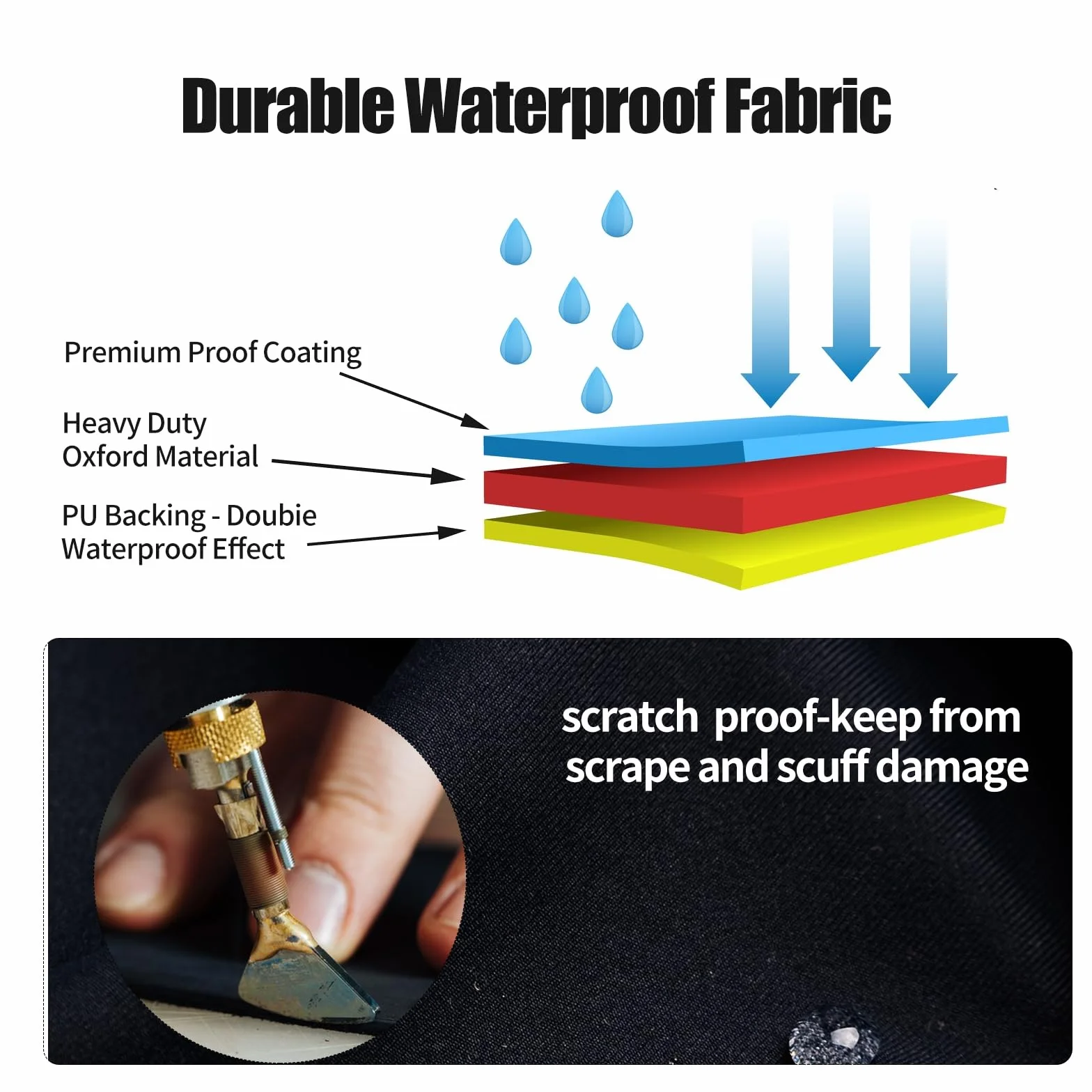 Coperture per pneumatici 4 pezzi impermeabili protezione UV 76,2-81,3 cm per camper camion rimorchi