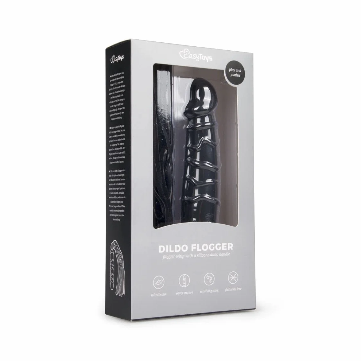 Easytoys Teazers Fetish Collection Dildo con Frusta Nero 60g