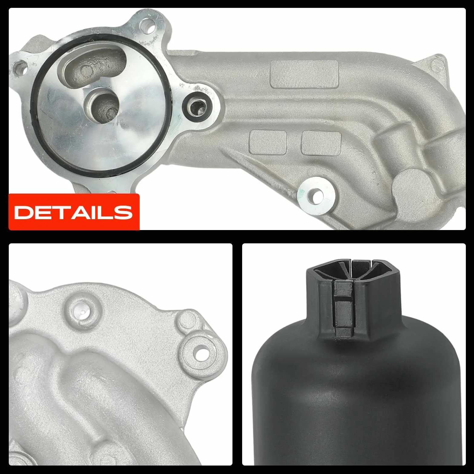 Frankberg Radiatore dell'olio Motore Alloggiamento filtro olio Benzina Compatibile 207 307 C2 C3 C4 Coupé Bipper
