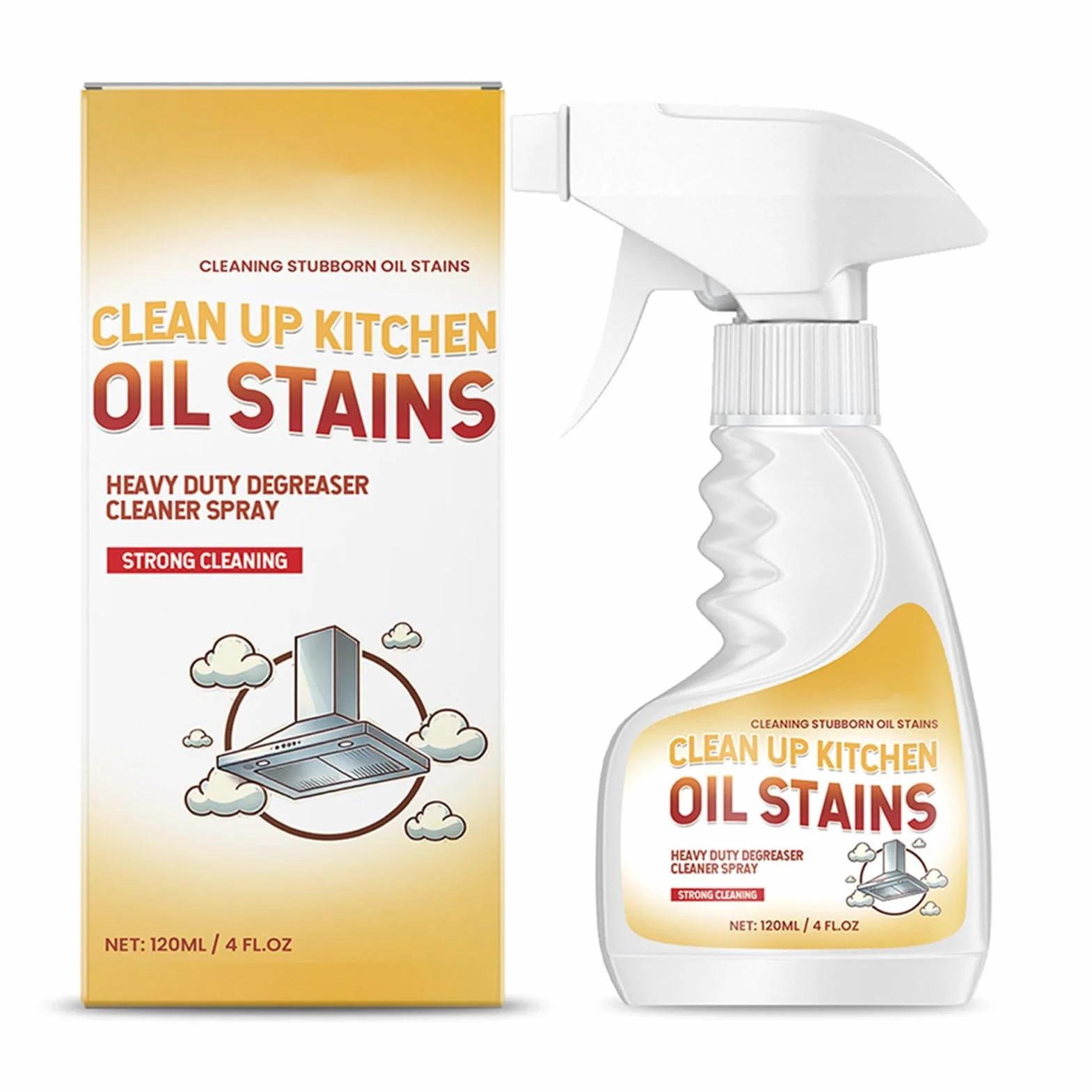 Sgrassatore spray per cucina detergente olio pesante 120 ml multi-superficie