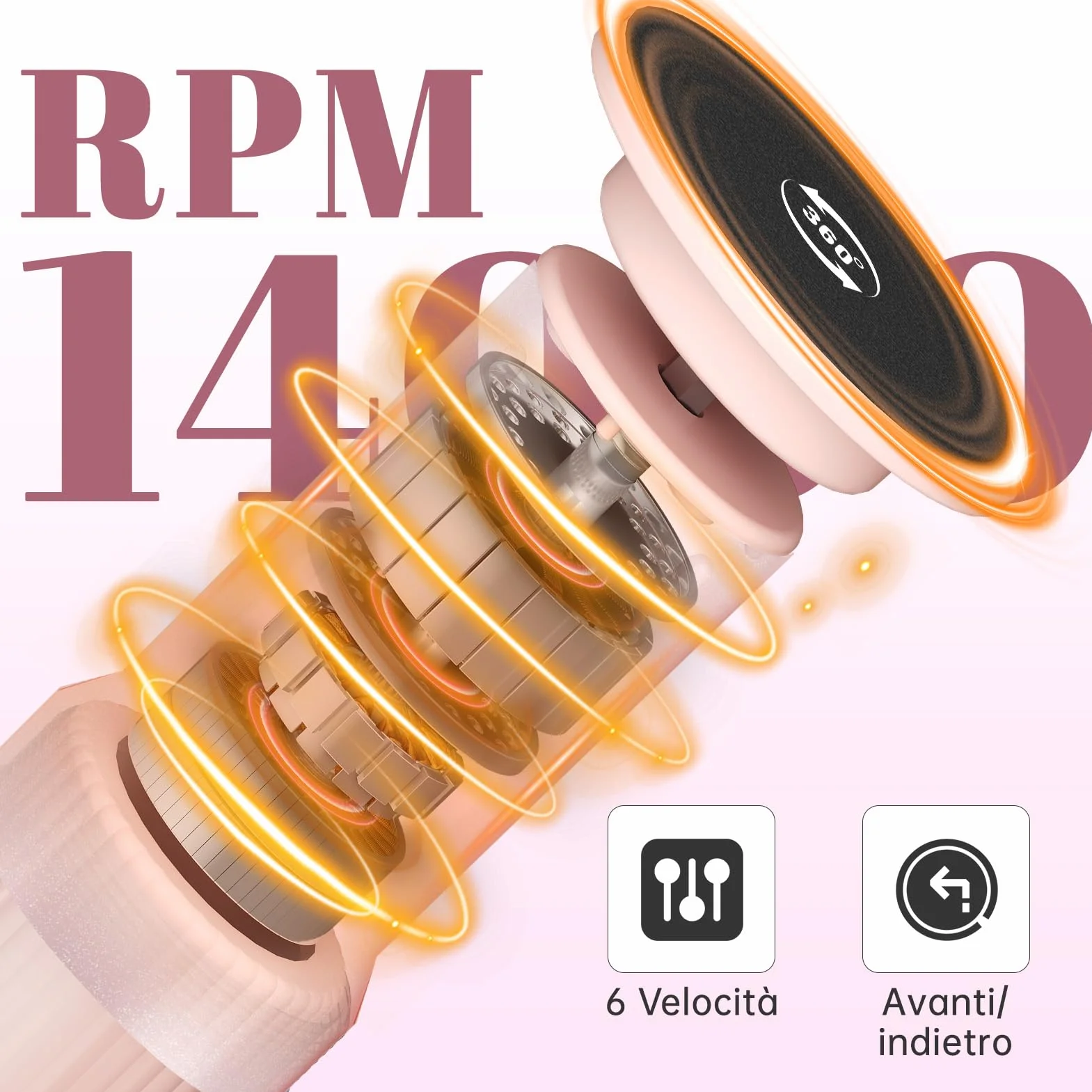 Pedicure Elettrico Professionale Ricaricabile Lima per Piedi con Carta Vetrata Set 2 in 1 Togli Calli 6 Livelli