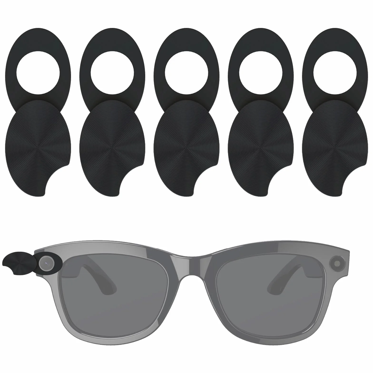 Copriocchiali luminosi LED nero per Ray-Ban Meta Traveler Skyler Headline, accessori occhiali intelligenti