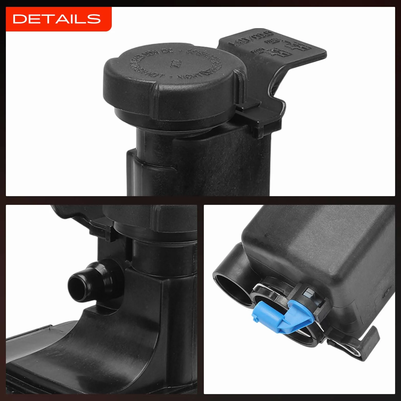 Frankberg Serbatoio di Espansione Refrigerante Intestazione Compatibile con Serie 3 Touring E46 2.0L Serie 3 E46 1.9L Serie 3 E46 2.0L Serie 3 Touring E46 1.9L X5 E53 3.0L Replace# 17137787040