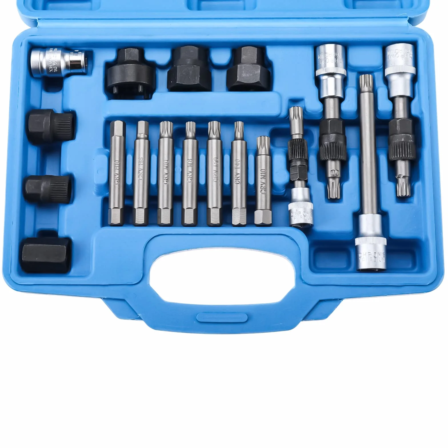 BOOMSTART 18pcs Strumenti per la rimozione della puleggia dell'alternatore automobilistico, Kit di Strumenti per la rimozione della Ruota Libera del generatore