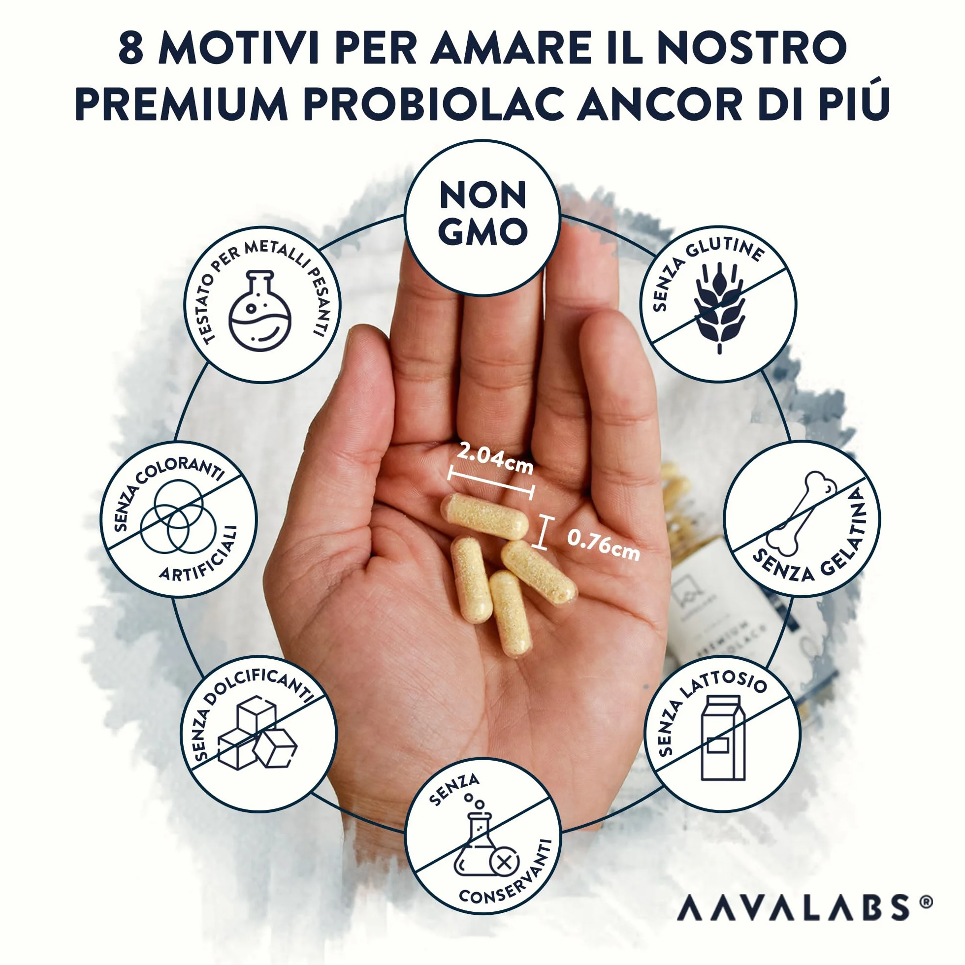 Probiotici 120 Miliardi UFC 30 Ceppi Batterici Lactobacillus Crispatus Acidophilus Gasseri 90 Capsule