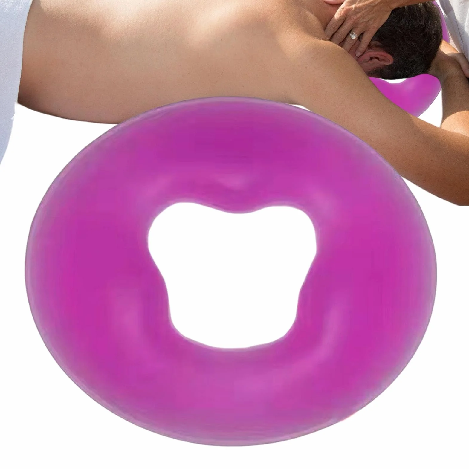 Poggia-viso in silicone, cuscino per massaggio rilassante per casa e saloni