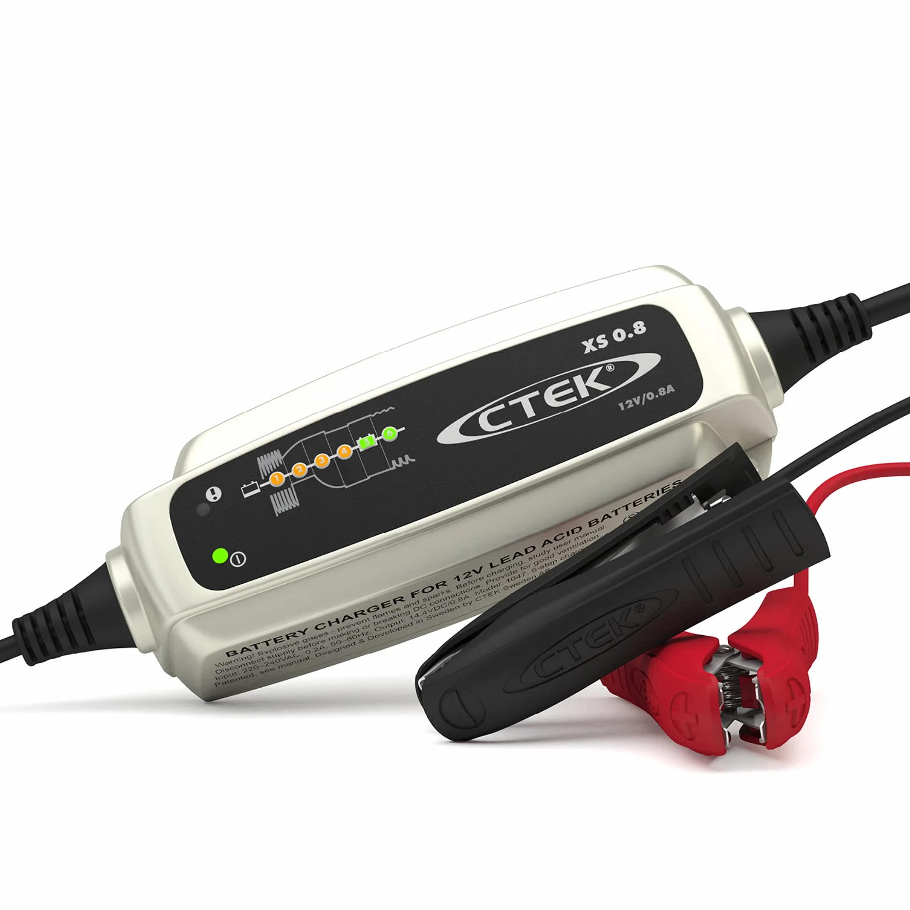 CTEK XS 0.8 Caricabatterie Intelligente 12V 0.8A Moto Quad Motoslitta Moto D'Acqua Taglia Erba Manutentore Batteria