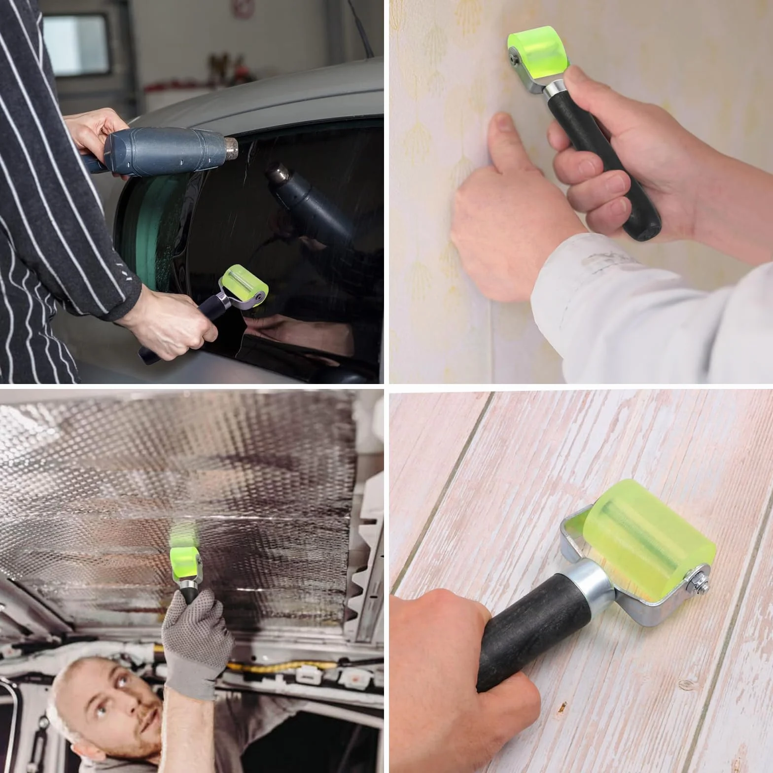 2 rulli a pressione manuale, in silicone, per sigillare bordi e per saldare teloni in PVC