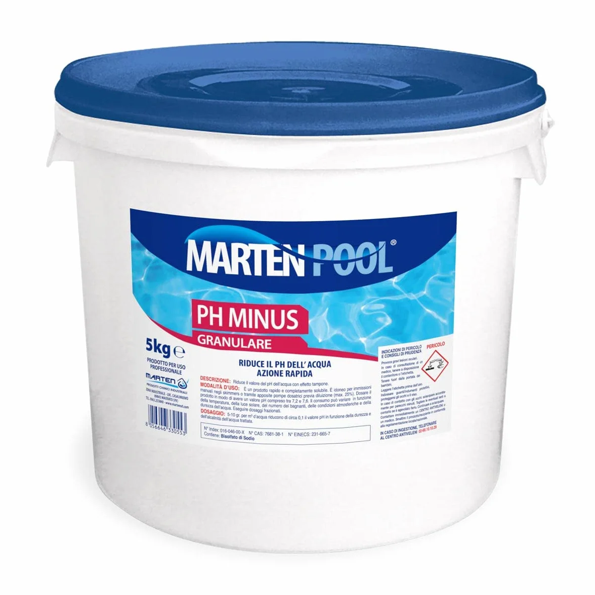 Marten Regolatori Ph Minus Granulare 5 kg