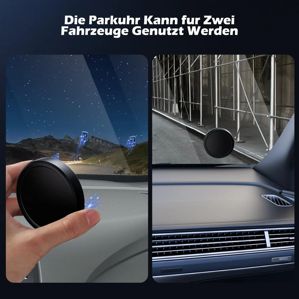 OOONO Naklejki Adhezyjne do Dysku Parkingowego NO2 NO3 6 Sztuk