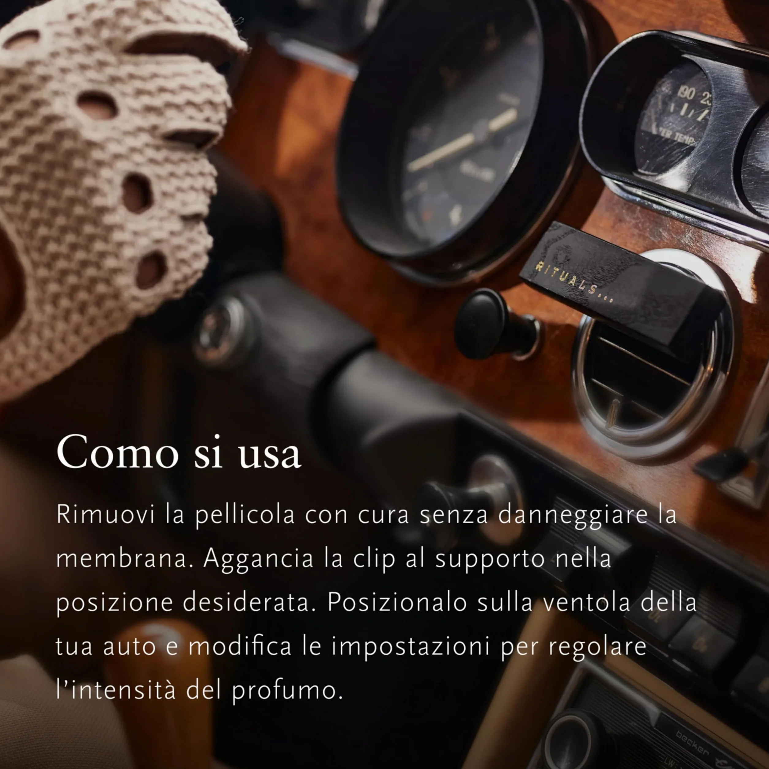RITUALS Profumo per auto Uomo La vita è un viaggio ambra muschio 2 ricariche 2 x 3 g