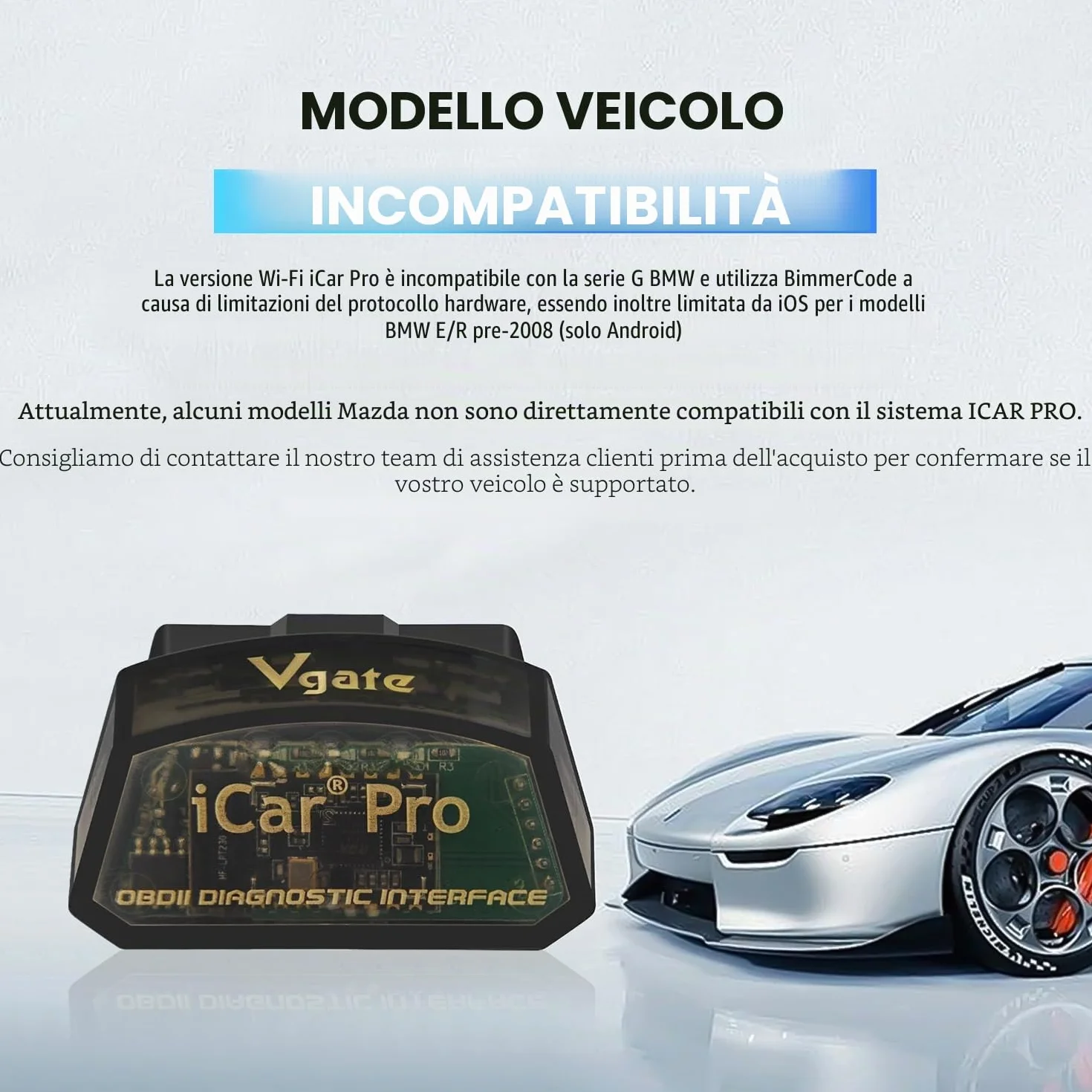 Vgate iCar Pro Wi-Fi OBD2 OBDII Auto Diagnostic Scanner Android iOS
