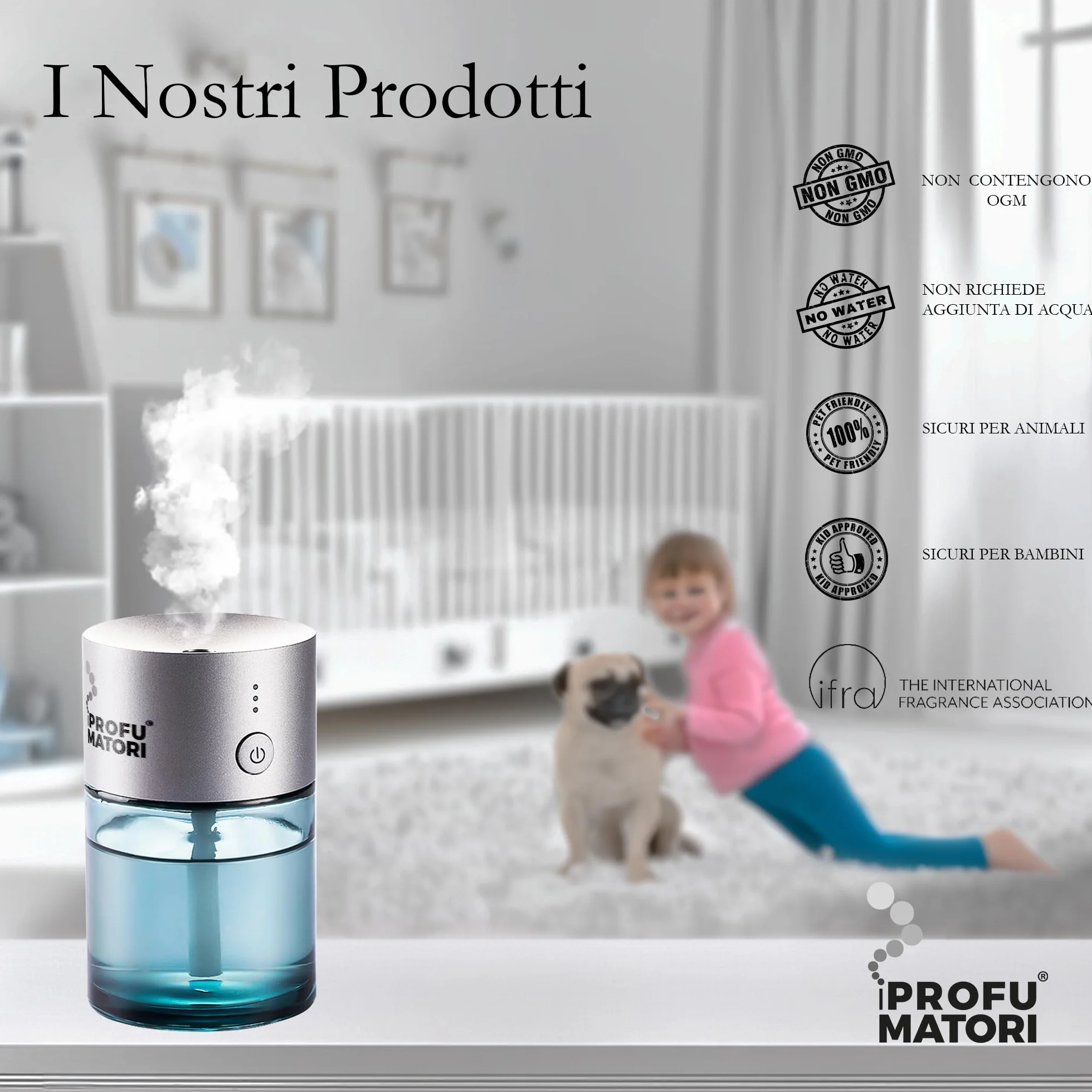 Profumatore auto elettrico ricaricabile USB Vento di Gallura 80 ml