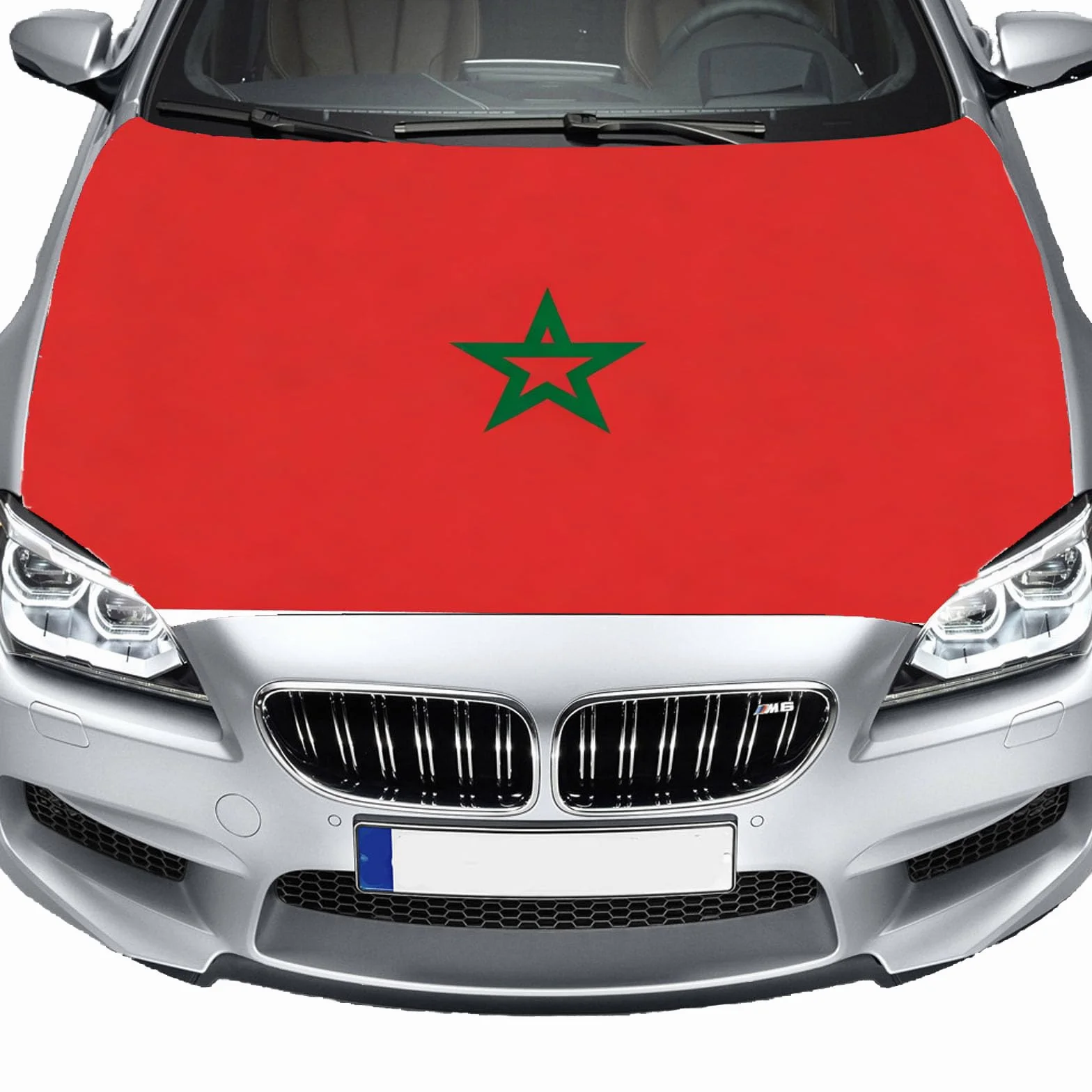 Bandiera del cofano Marocco lavabile per tifosi mondiali parata feste patriottiche