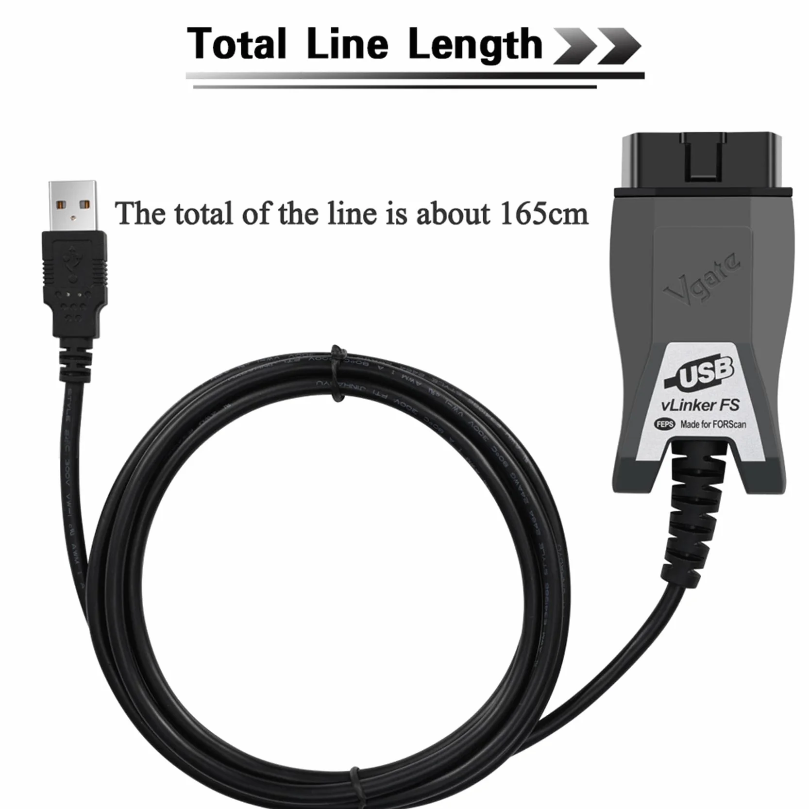 vLinker FS OBD2 USB Adattatore per FORScan HS/MS-CAN Interruttore Automatico