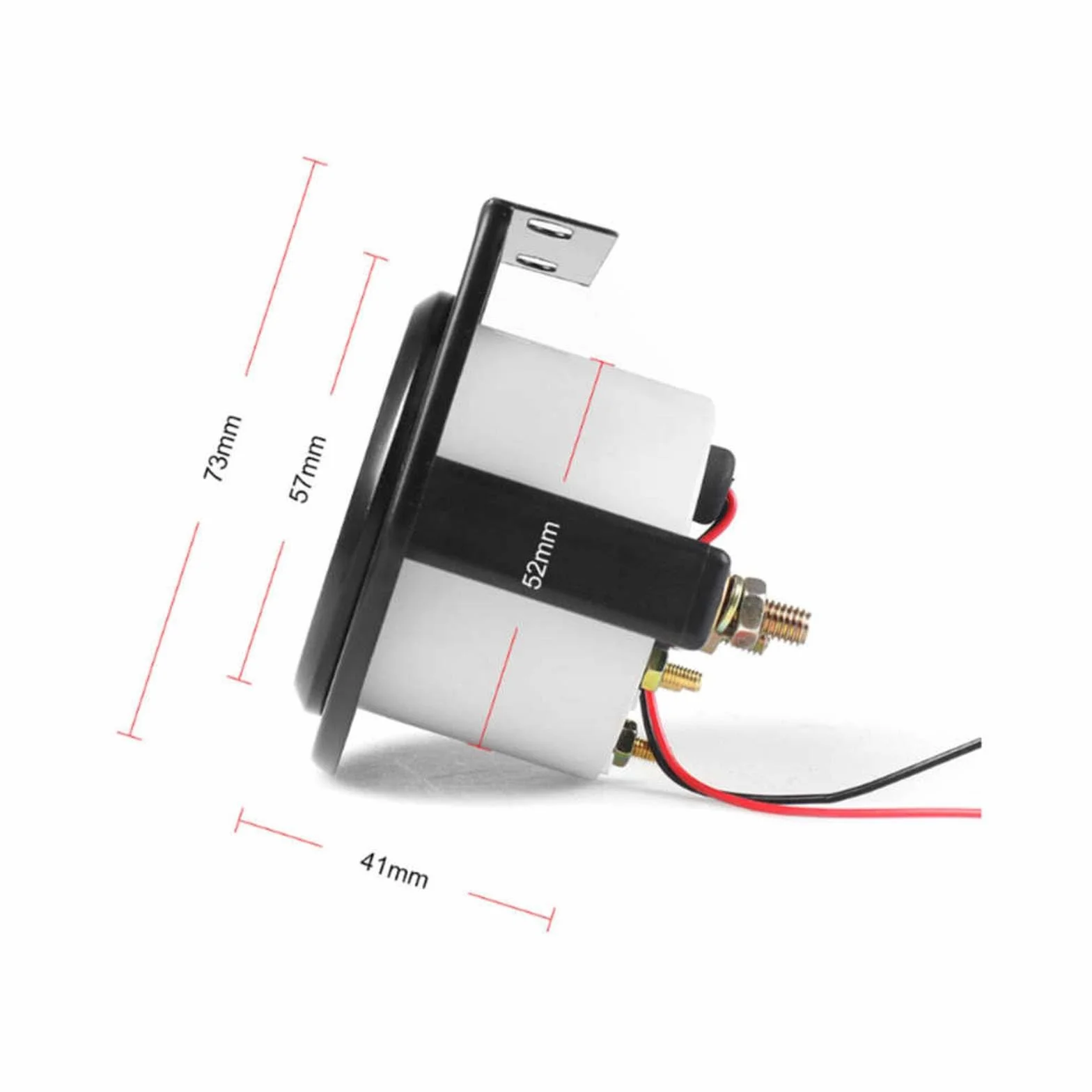 Indicatore livello carburante 52 mm LED universale E-1/2-F con sensore per auto moto barca