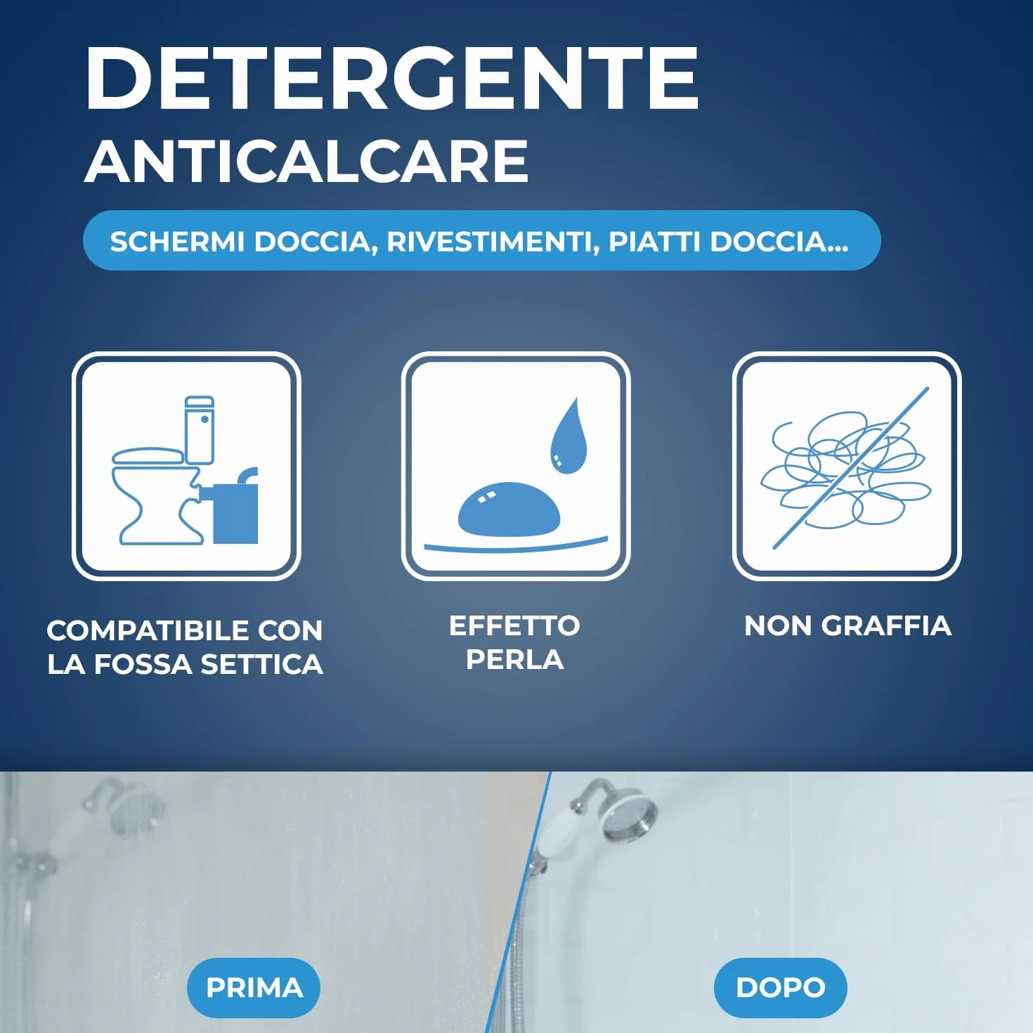 STARWAX Detergente Anticalcare Doccia Spray Multi-Superficie 500 ml