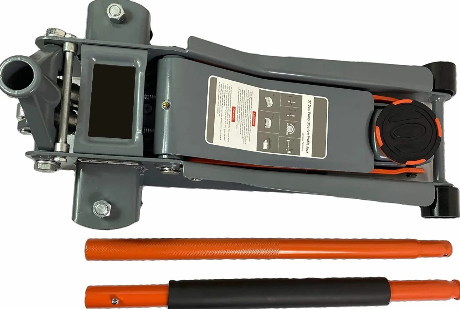 Cric Crick Sollevatore Martinetto Idraulico Professionale 4 T 4000 Kg Doppio Pistone Ruote Bidirezionali Auto