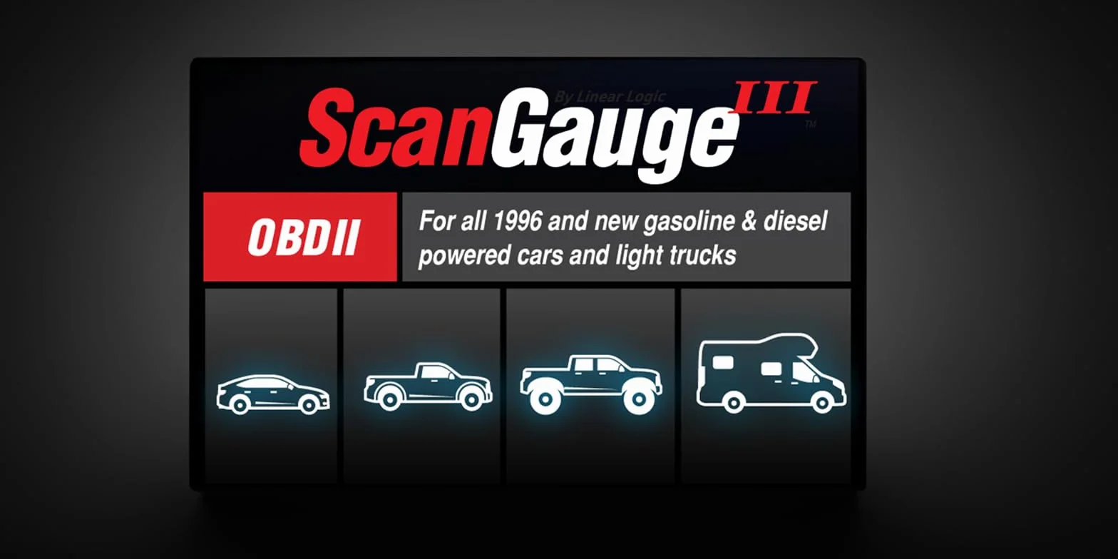 ScanGauge III Computer di viaggio carburante con XGauge (include supporto per finestra Deluxe) PN: sgIII