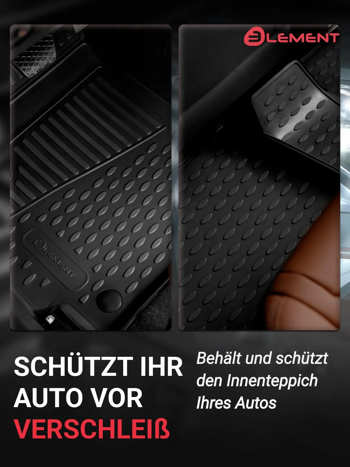 Toyota RAV4 TPE 3D Tappetini Auto Gomma Mk5 XA50 2018-2024 Zestaw