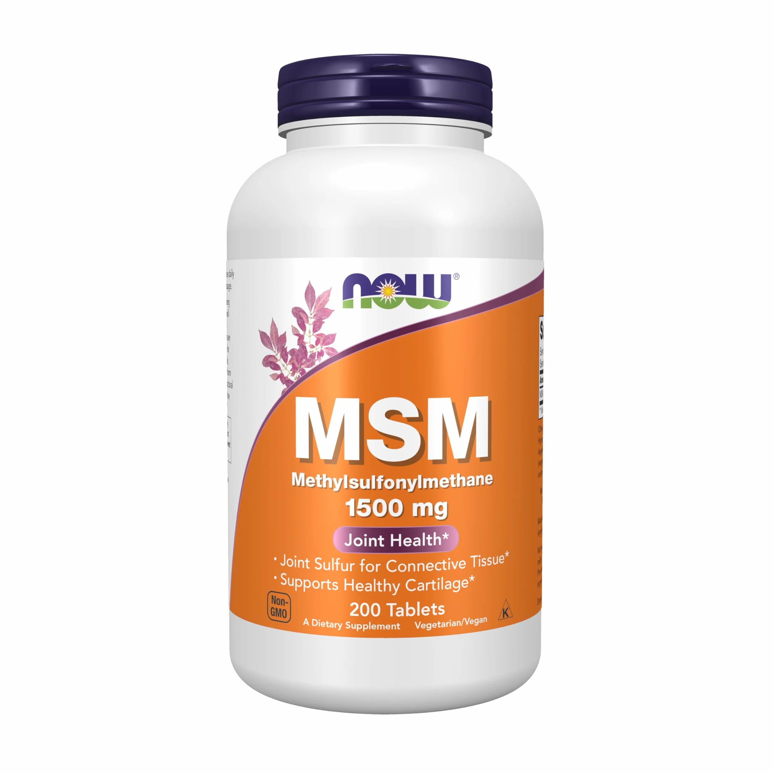 NOW Foods MSM Methylsulphonylmethane 1500 mg 200 Tabs