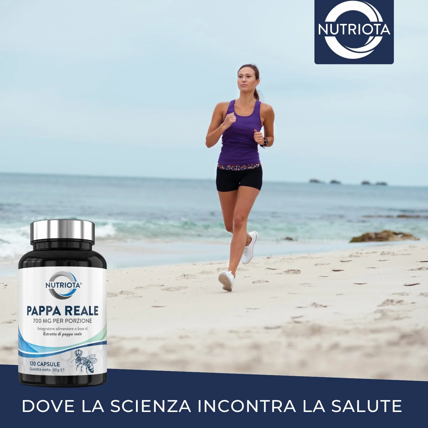 Pappa reale 350 mg 120 capsule per sistema immunitario e energia