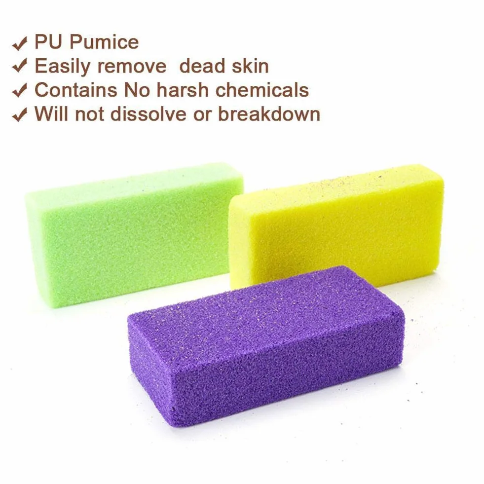 PU Schiuma Rettifica Piede Pietra Rimuovi Calli Pelle Morta Cura Piede Pomice Spugna Portatile