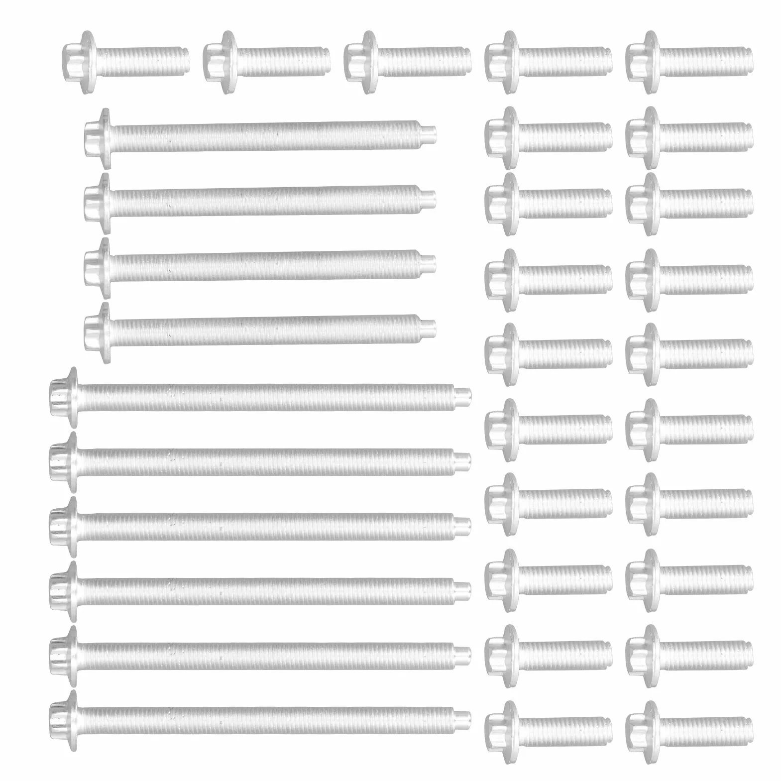 Aluminium Antiruggine Kit Bulloni Coppa Olio Motore 33 Pezzi per E88 E90 E91 E92 F23 F80 F61