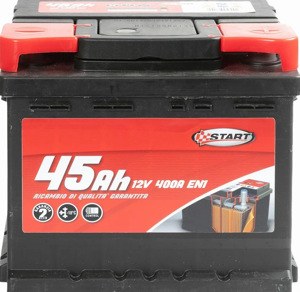 Batteria Auto 45AH 12V 400A polo positivo destro Cassetta L1