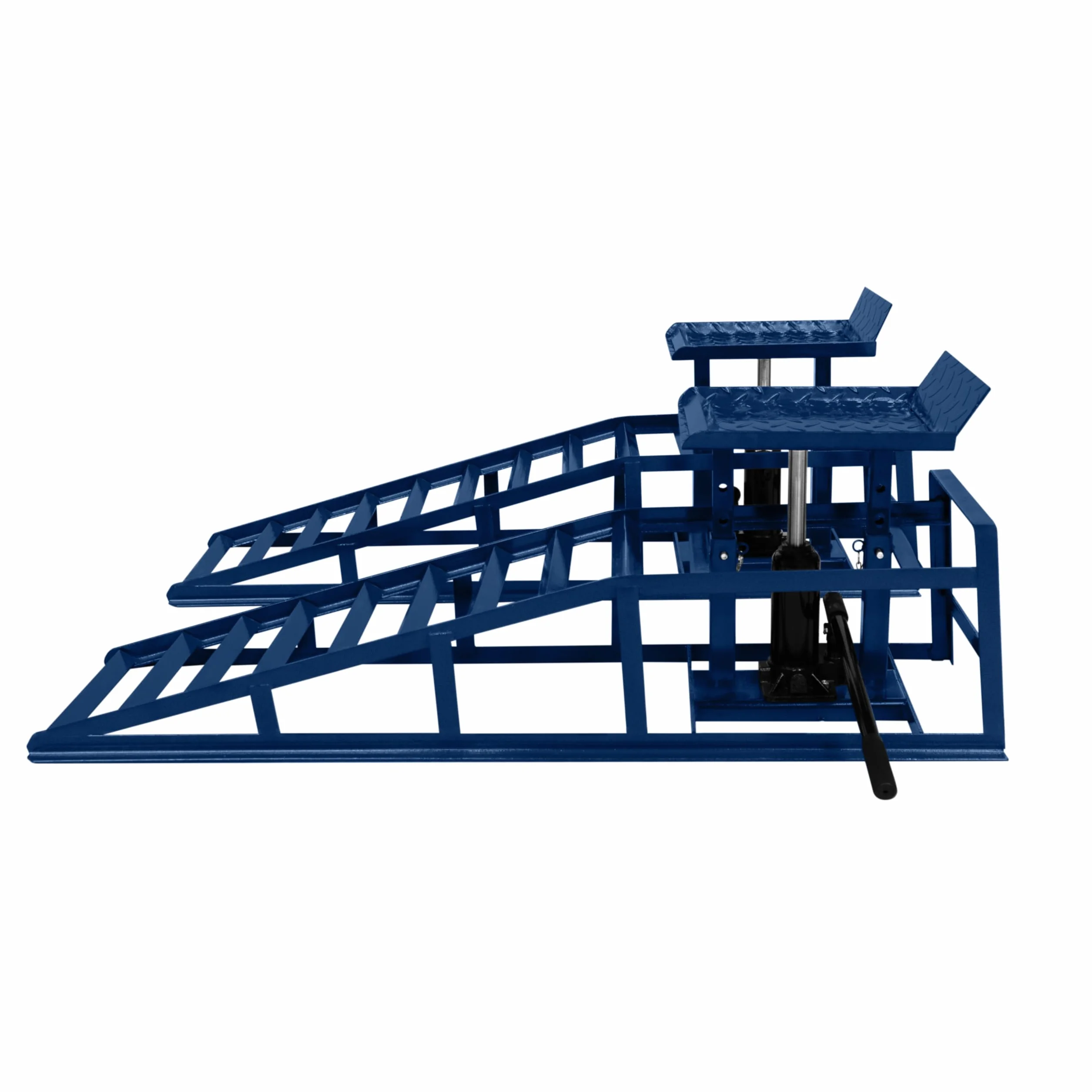 Rampe Idrauliche per Auto 2 Piattaforme di Sollevamento da 3 Tonnellate 3000kg Garage Officina Van Auto Rampa di Carico 34x26cm Altezza della Piattaforma Regolabile 270-375 mm Larghezza Massima 245mm