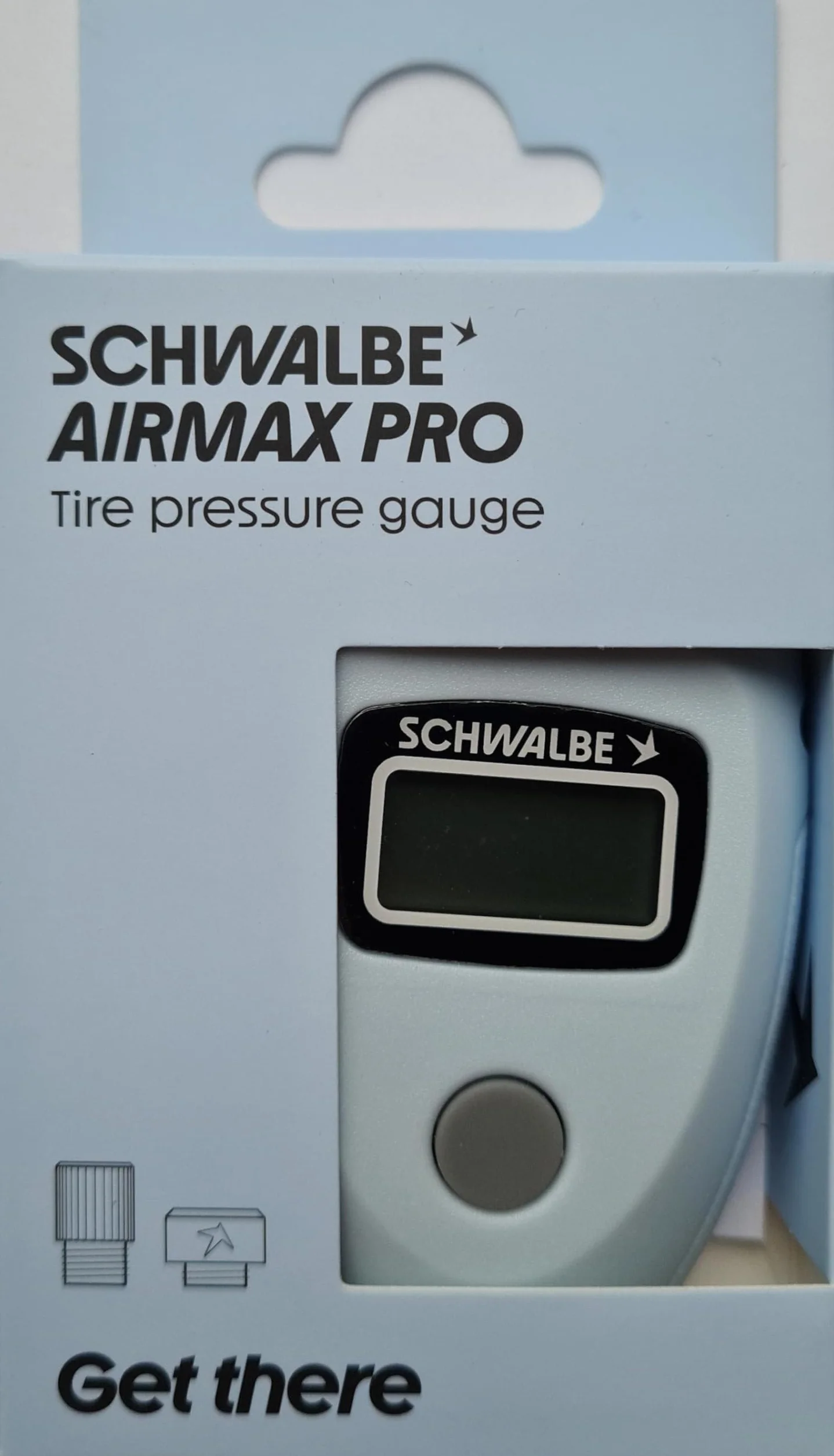 Schwalbe Airmax Pro Air Pressure Gauge Light Blue