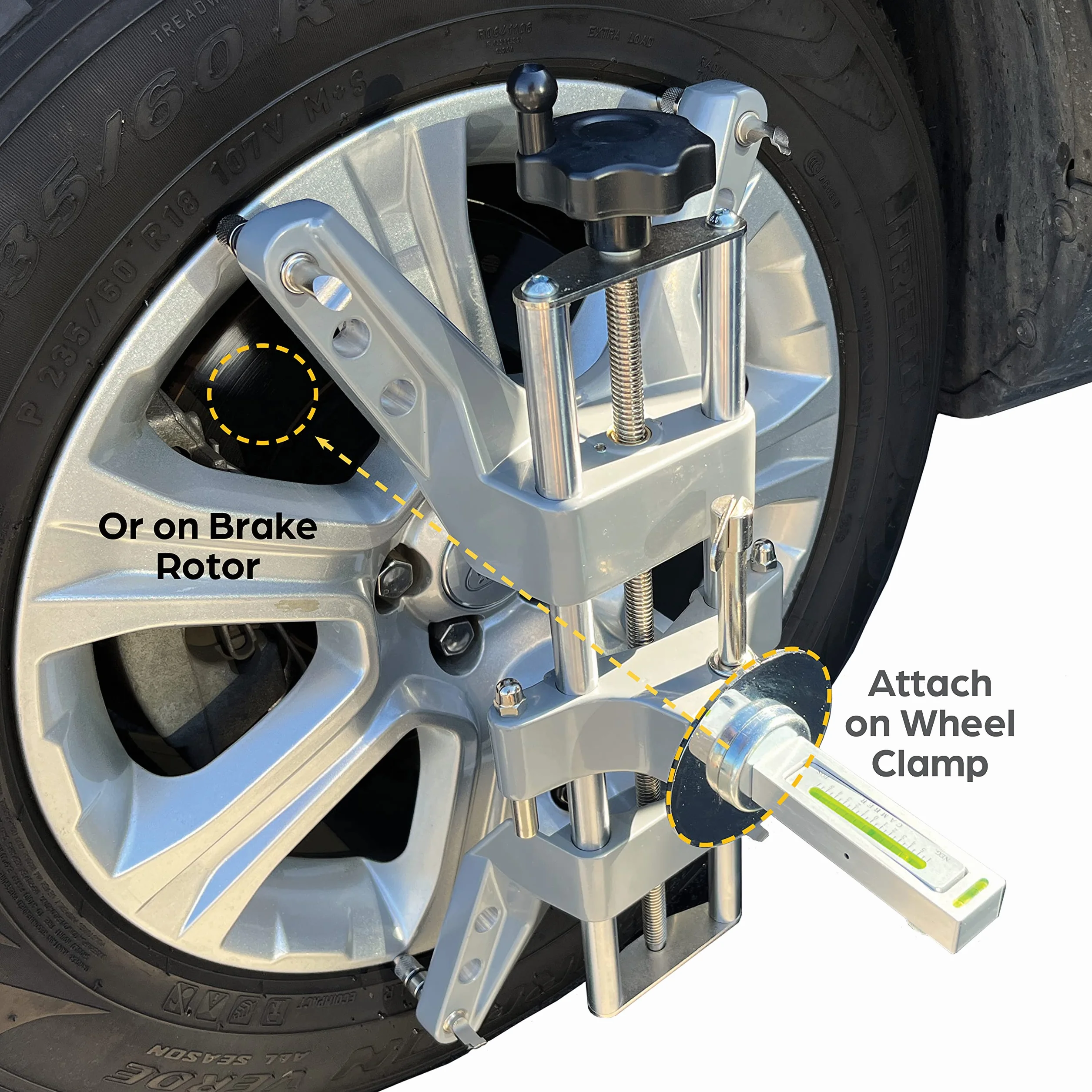 AutoSolo Adattatore per Livella Camber Allineamento Ruota Auto Fai-da-Te