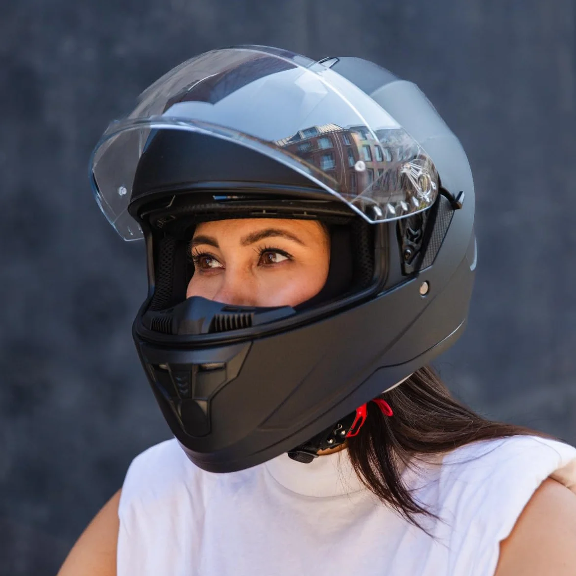 VINZ Kennet Casco Integrale Moto Donna Uomo XS-XXL ECE 22.06
