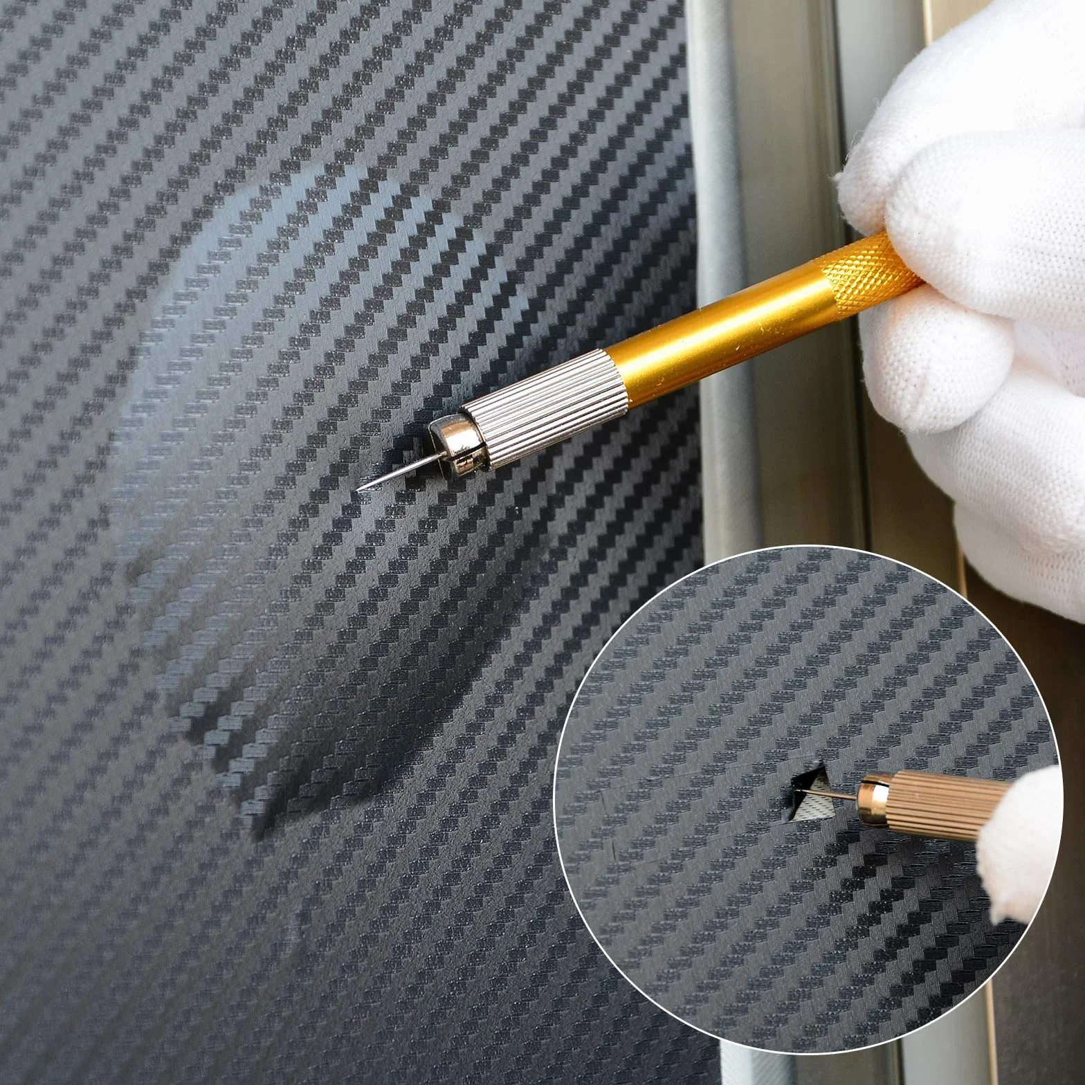 Ehdis Kit vinile Applicazione Adesivi Auto: Kit Pellicola di Alta con Taglierino Professionale e Spatole per Pellicola e stick magnetico avvolgenteper Installazione Pellicole Auto Cellulare DIY