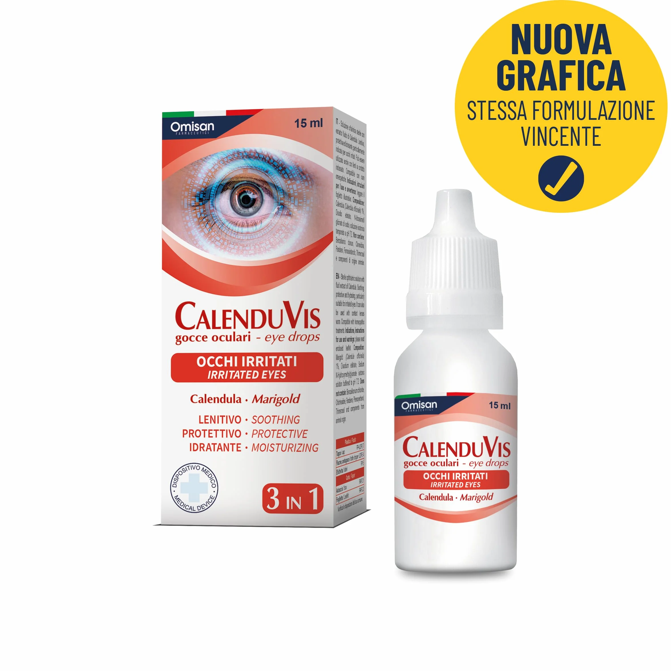 Calenduvis Gocce Oculari con Estratto di Calendula 15 ml