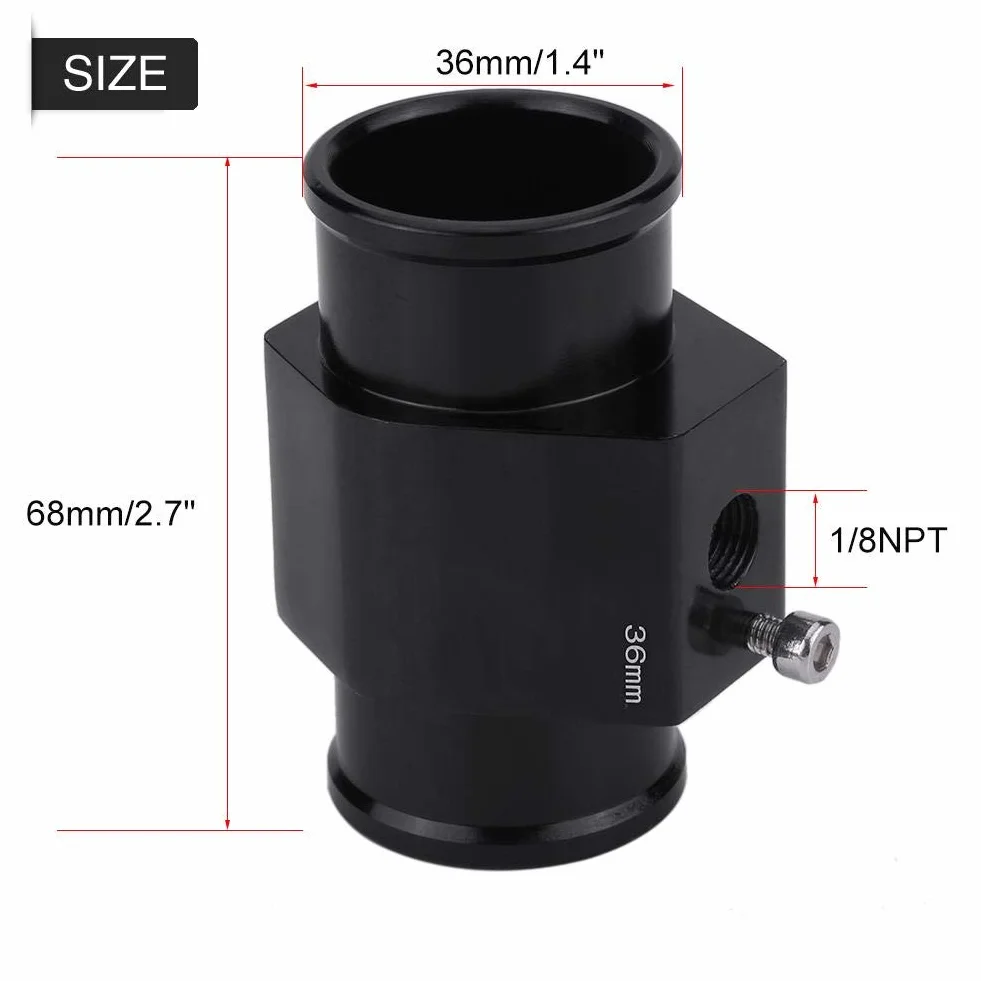 Adattatore per indicatore di temperatura del tubo flessibile per giunto di temperatura dell'acqua per auto universale(36mm)