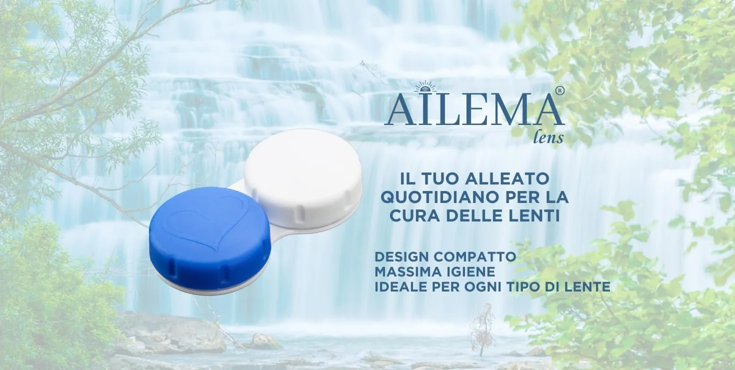 AILEMA Contenitore Lenti a Contatto 4 Custodie Compatto Igienico Antiscivolo per Viaggio