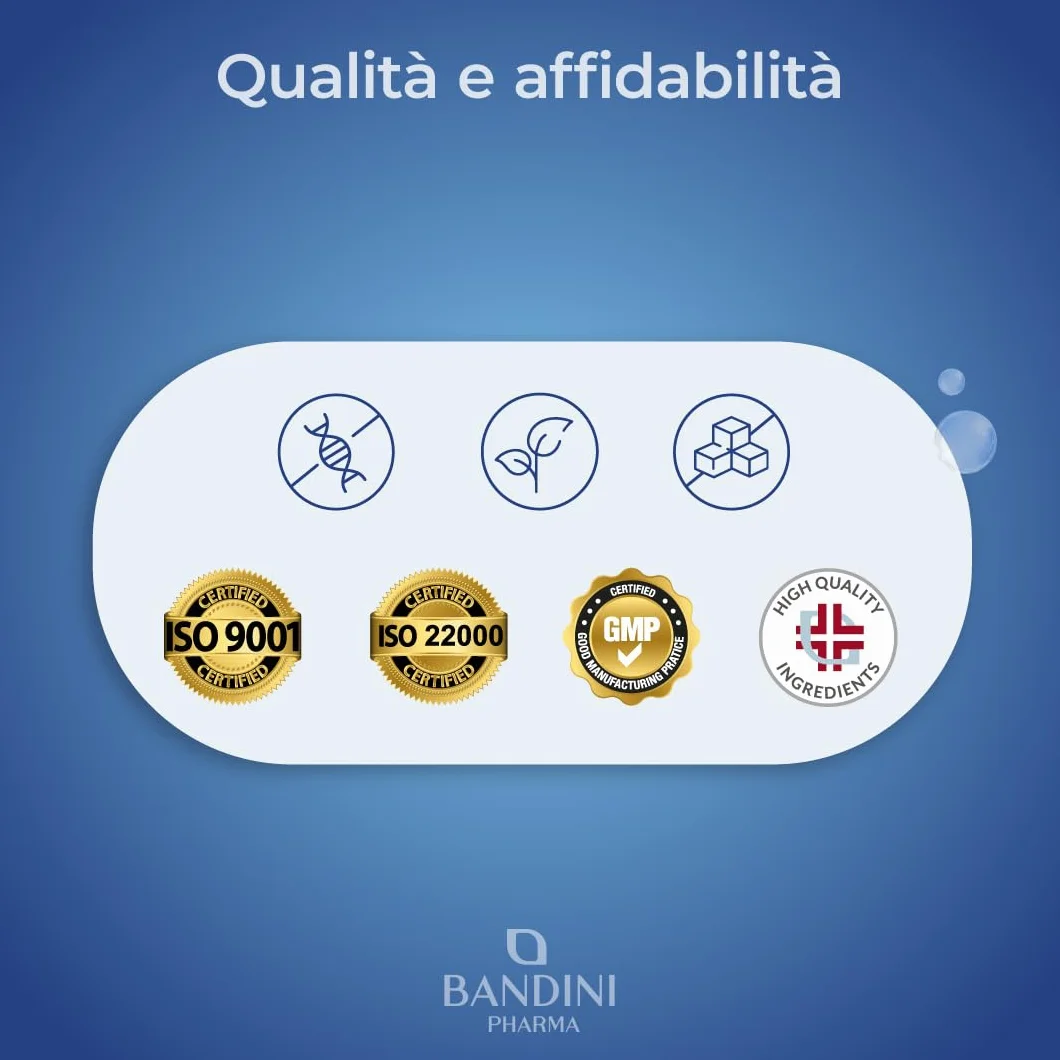 Bandini MSM 2000 mg Metilsulfonilmetano Compresse + Vitamina C Integratore Capelli Pelle Articolazioni Unghie Antinfiammatorio Muscolare Zolfo Vegan
