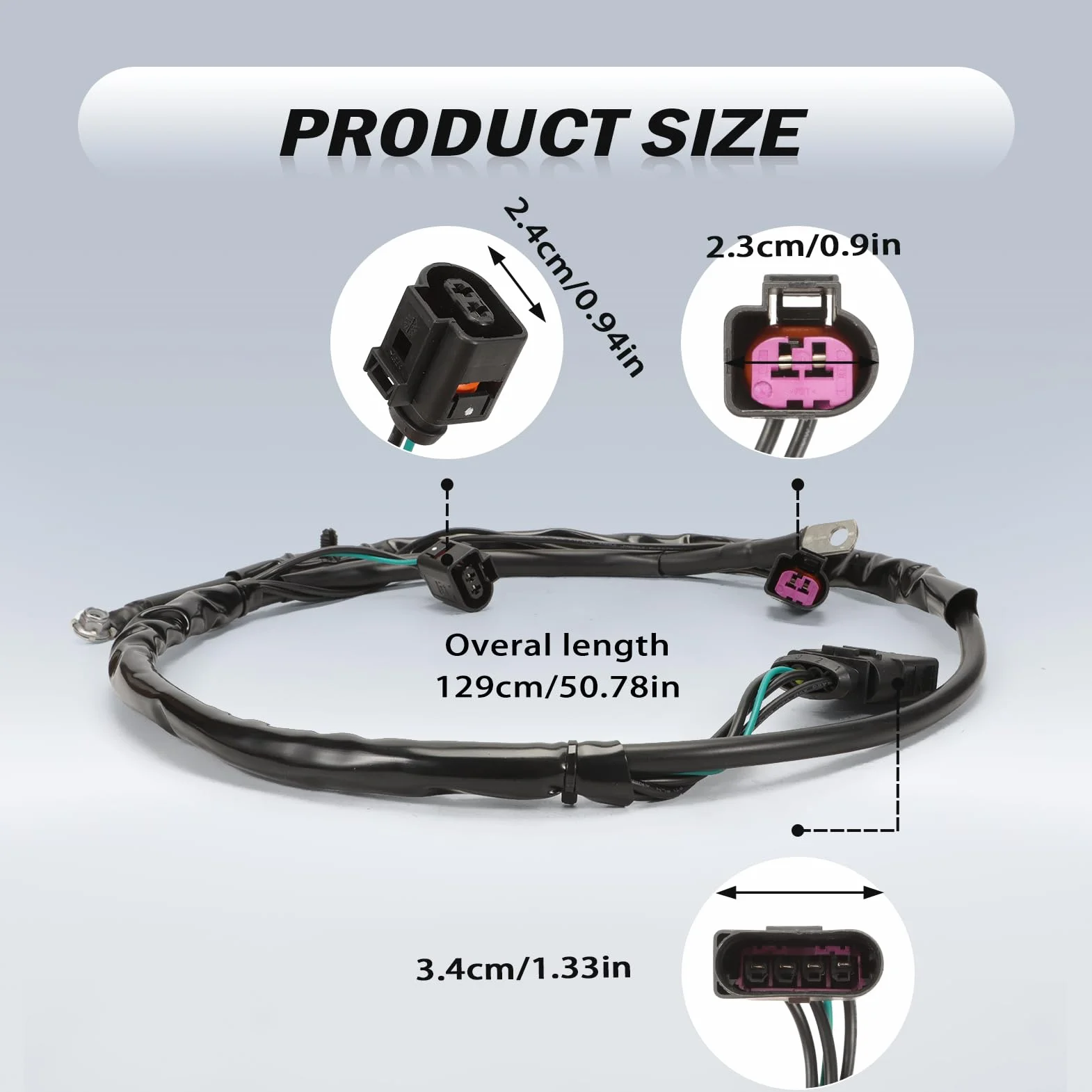 Cablaggio alternatore 1J0971349GN per Golf MK4 (1998-2006), Octavia (2001-2011), A3 (2001-2003), Bora (1999-2005), Toledo (1999-2004)