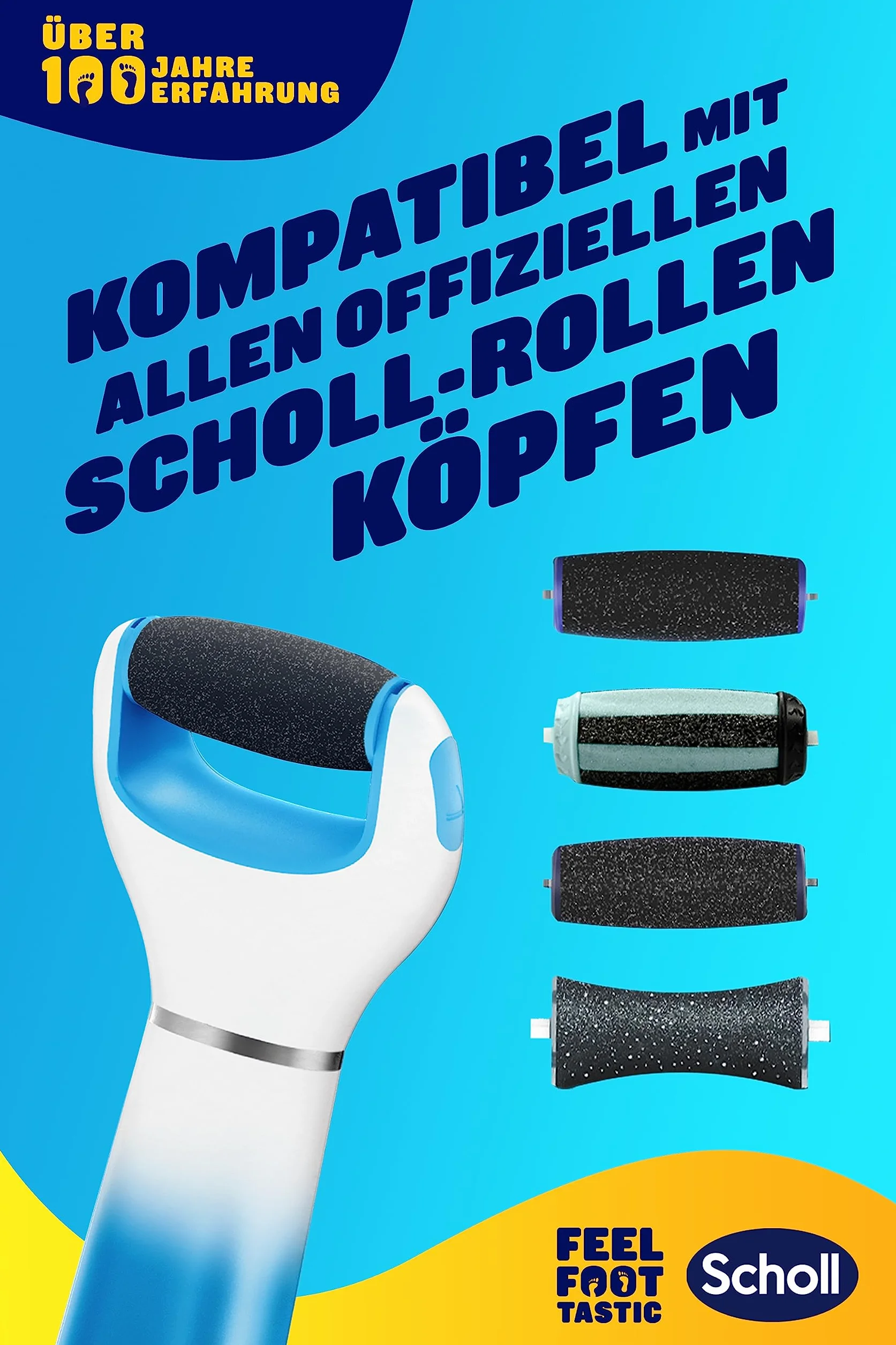 Scholl Expert Care elettrico rimuovi calli con rullo di minerali marini
