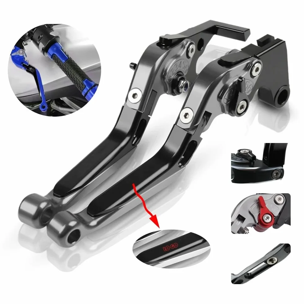 CNC Moto Leva Frizione Freno Set Pieghevole Regolabile Rosso per Honda CB500F 2013-2021