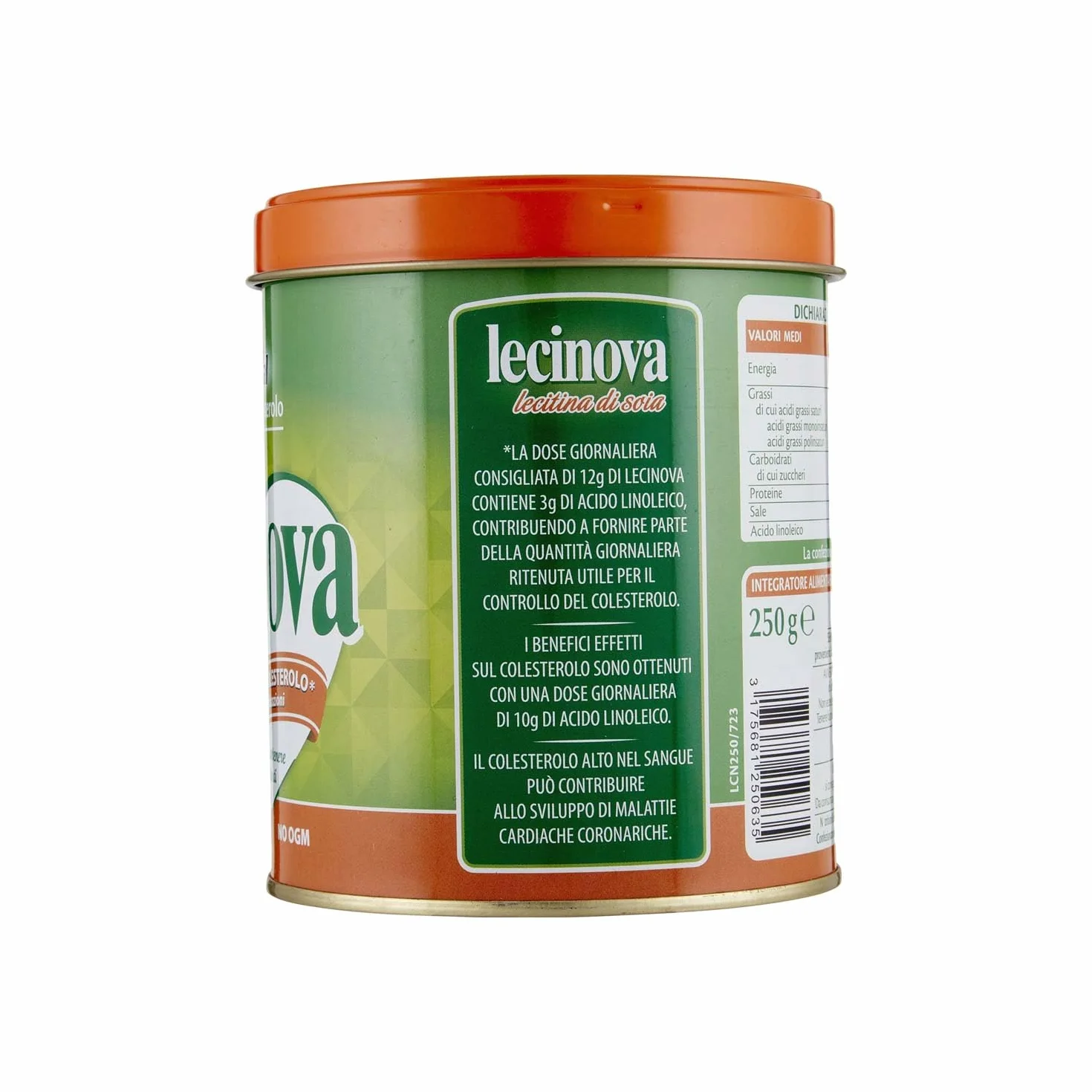 LECINOVA Lecitina di Soia, 250g, Senza Glutine, Non OGM, Omega 6