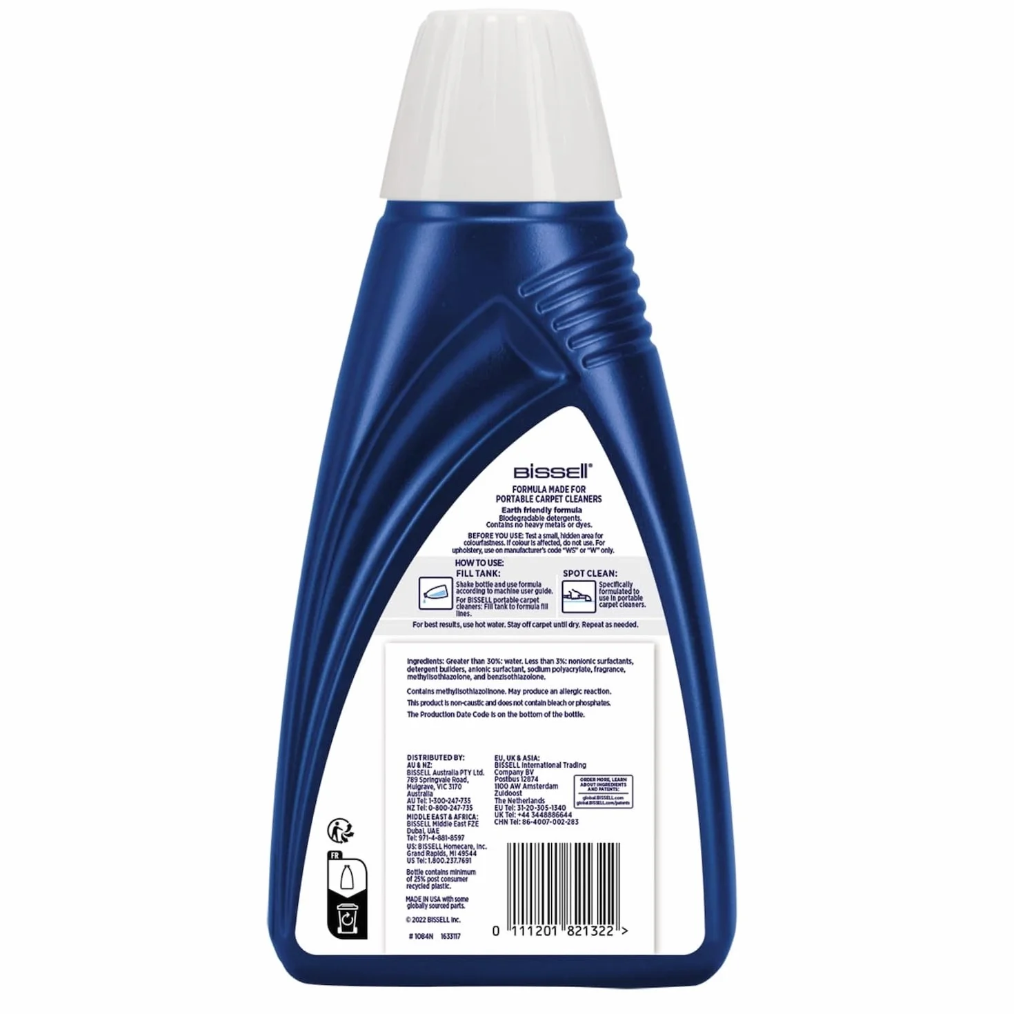 BISSELL Spot & Stain soluzione detergente 1L 1084N per SpotClean tappeti e rivestimenti