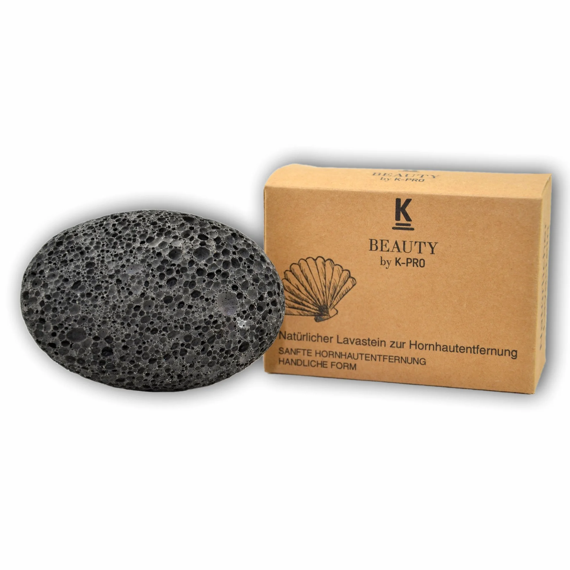 K-Pro Roccia Vulcanica Naturale Pietra Pomice Cura del Piede Nero
