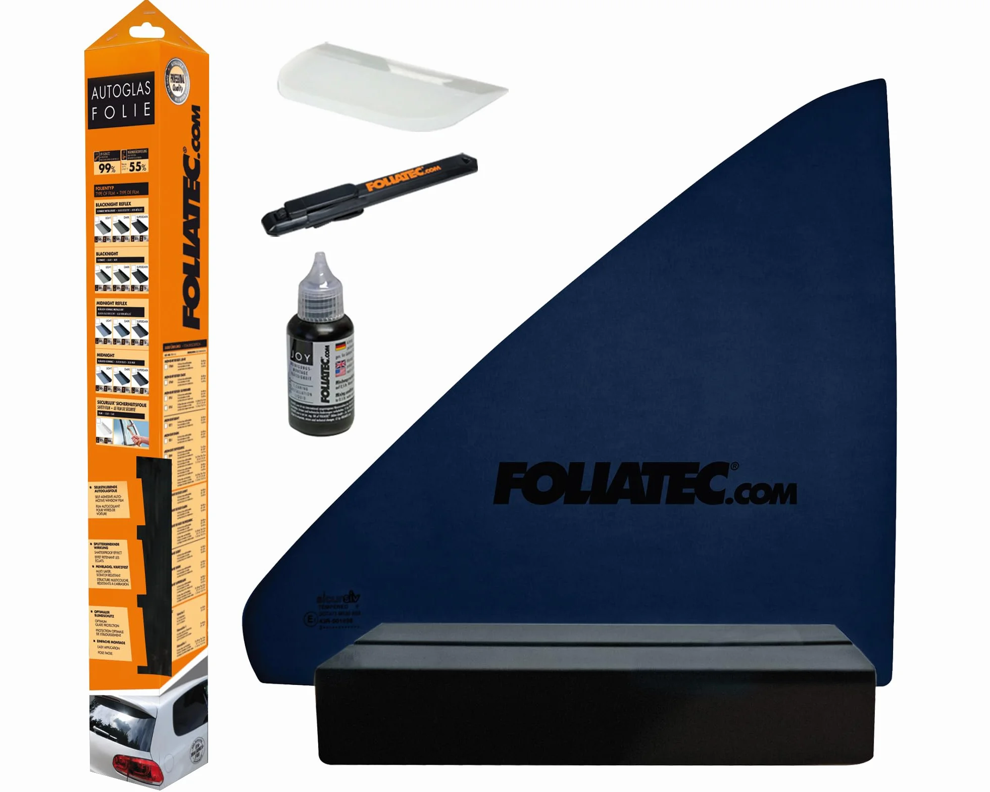 FOLIATEC Pellicola oscurante per vetri auto, MIDNIGHT Reflex Superdark, 76 x 300 cm, con documentazione, oscuramento al 95%