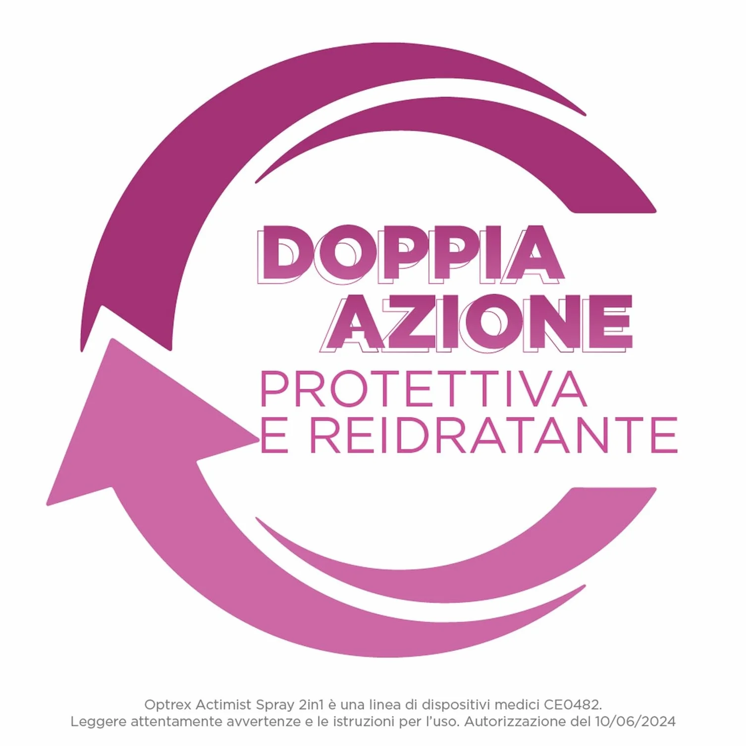 Optrex ActiMist 2 in 1 Collirio Spray Reidratante e Protettivo per Occhi Rossi, Irritati e Gonfi, 10 ml